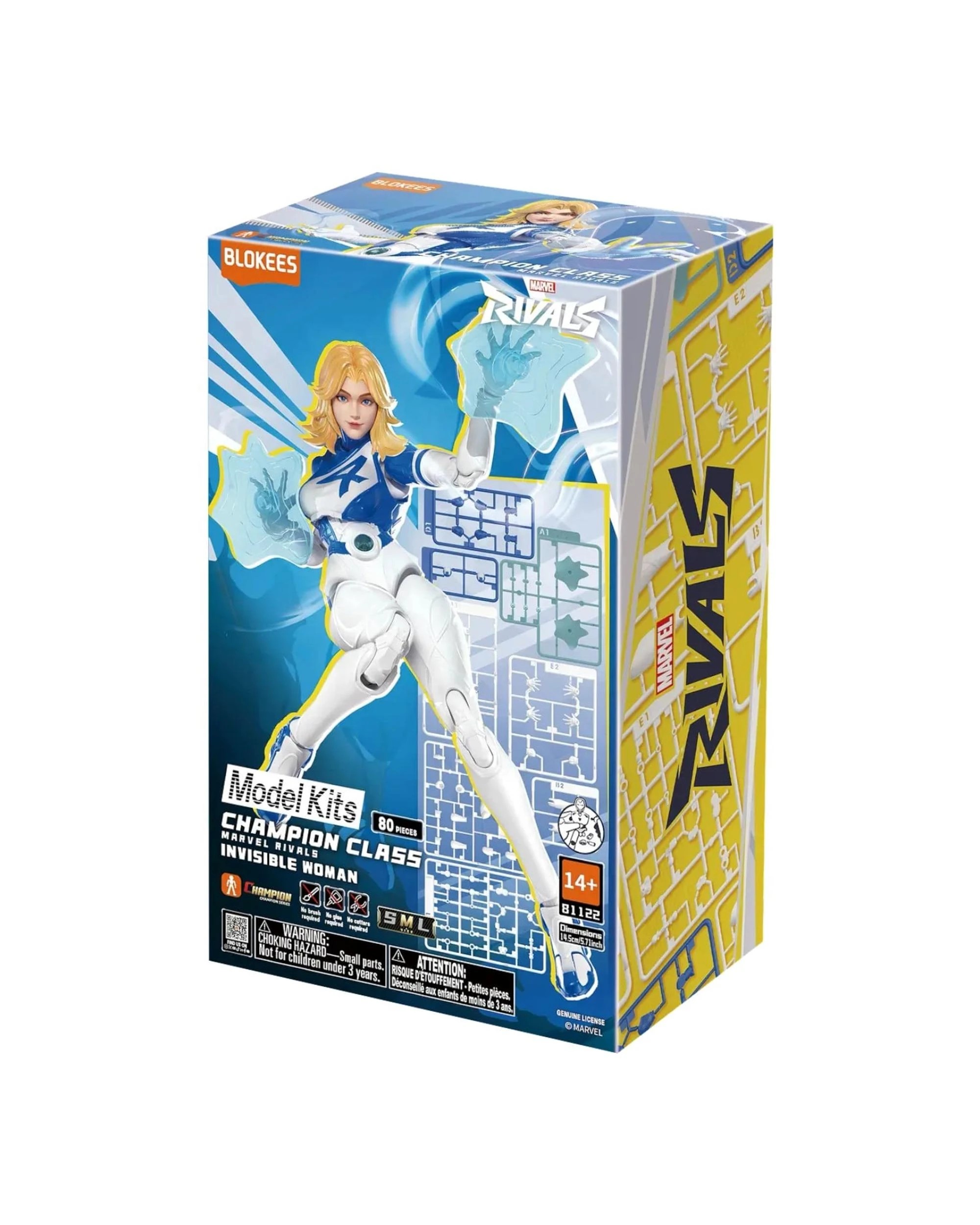 1 Blokees Marvel Rivals Champion Class 11 Invisible Woman Model Kit, 1 of 4