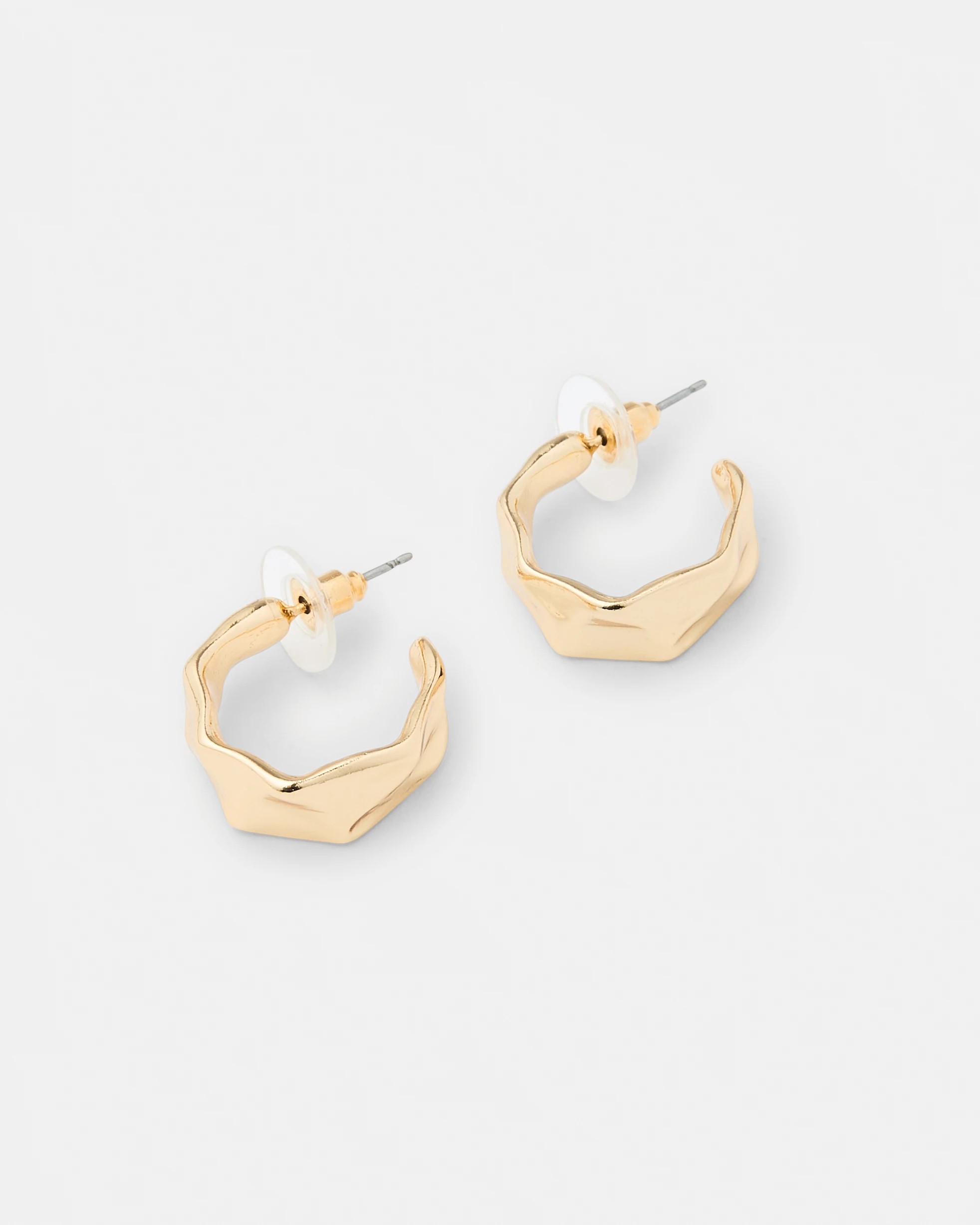 1 Molten Hoop Earrings - Gold Tone, 1 of 5