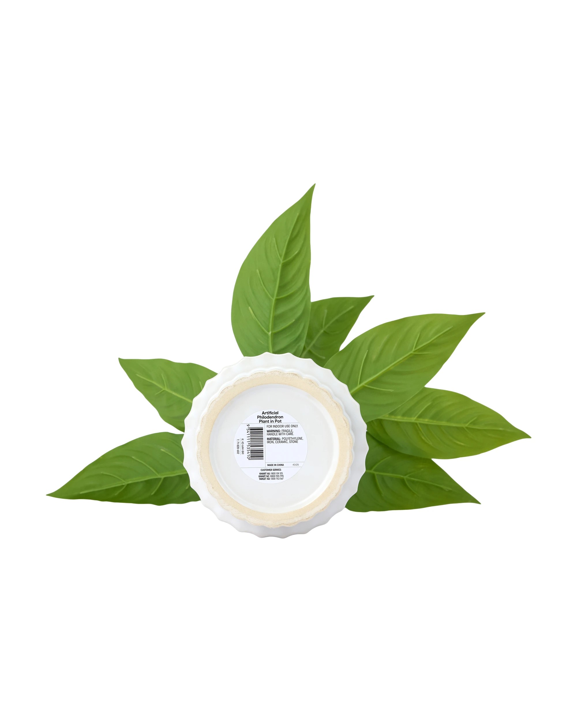 3 Artificial Philodendron Plant in Pot, 3 of 3