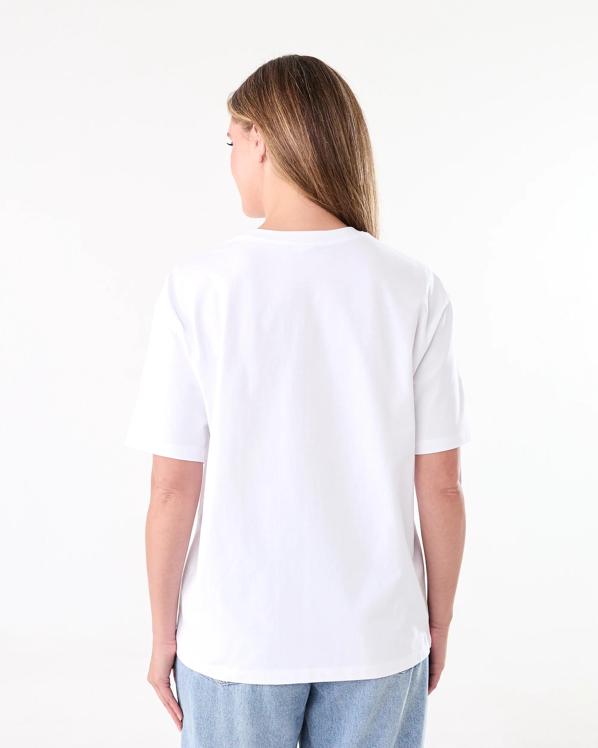 3 Short Sleeve Oversized Boyfriend T-shirt White, 3 of 6