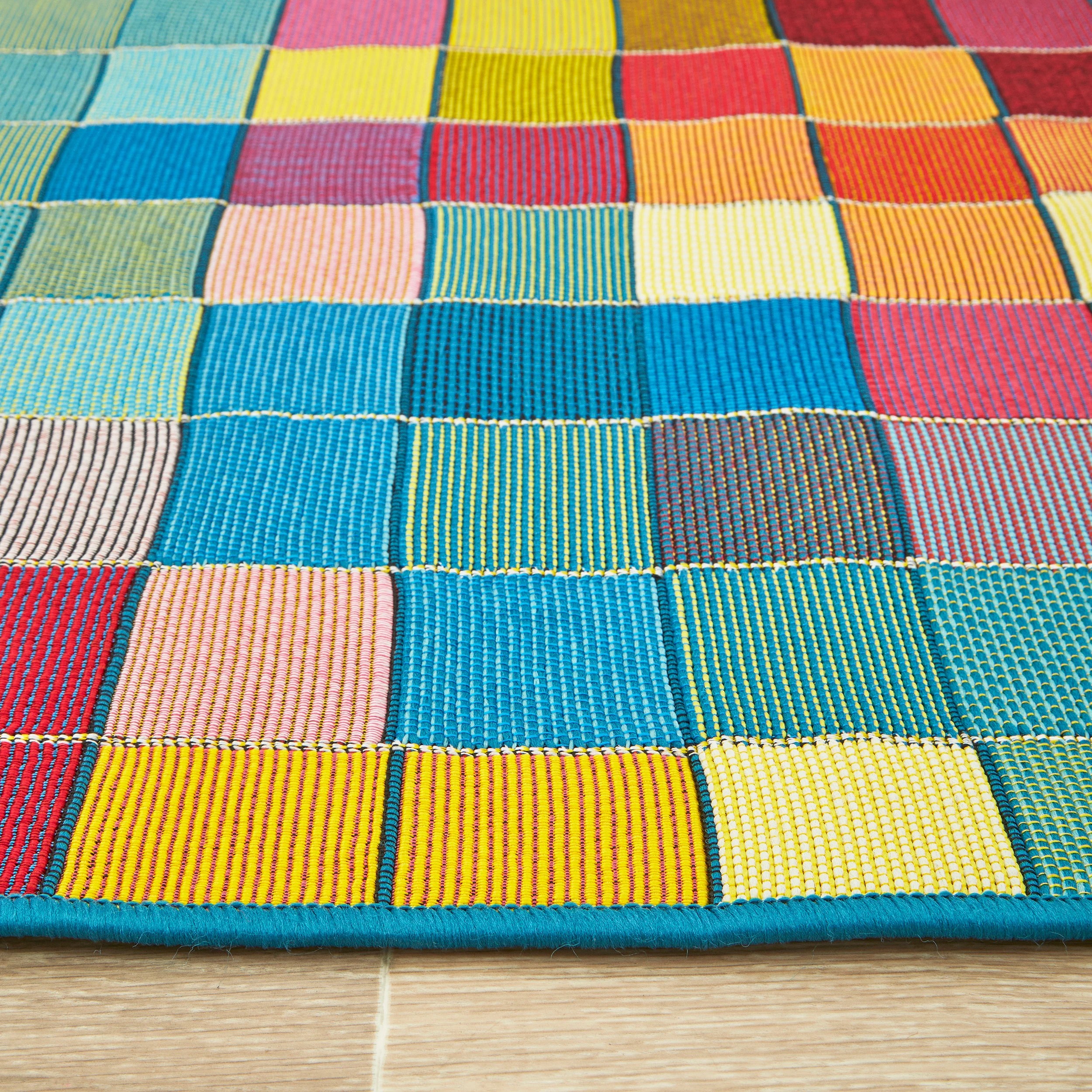 5 Common Ground Rugs Horizon Pixel 300x80cm - Medium Outdoor Rug - Multi, 5 of 8