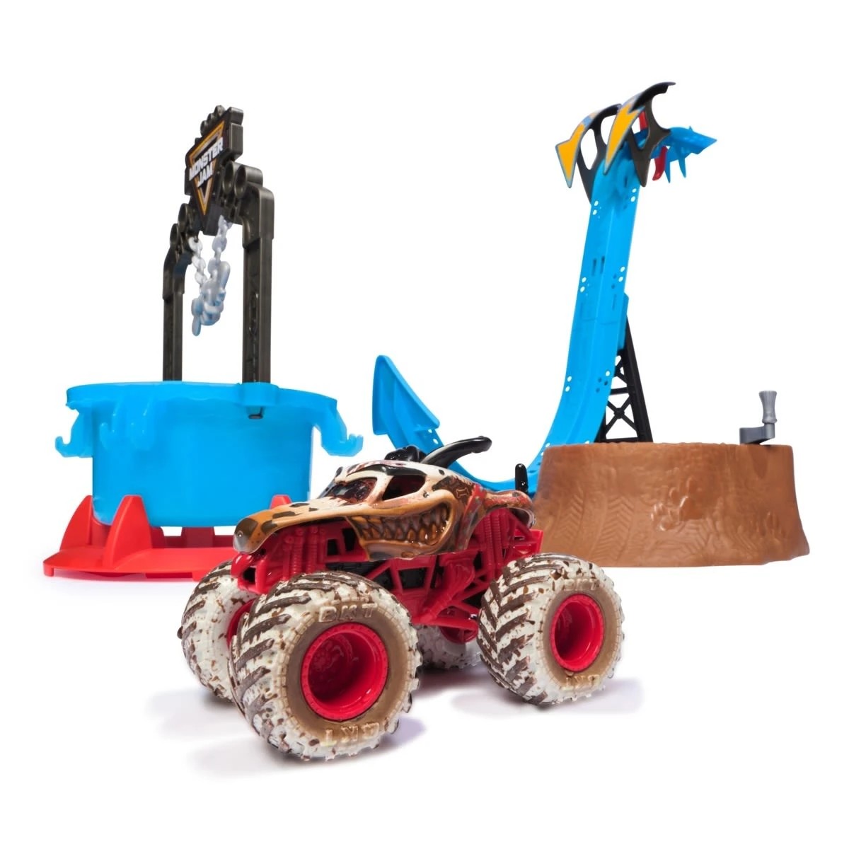 5 Monster Jam Mud Blasters Monster Mutt Dalmatian Dunk Tank Playset, 5 of 8
