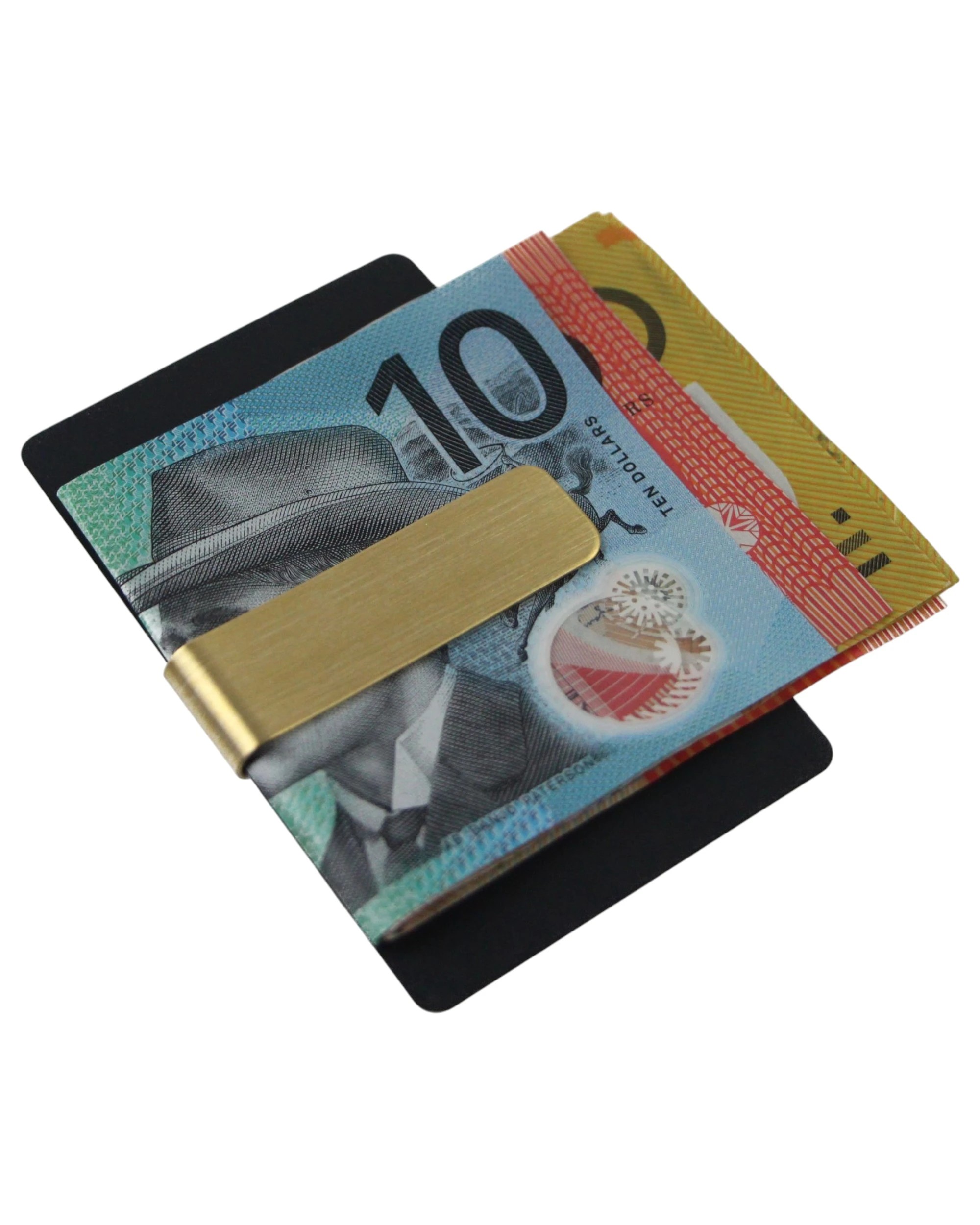 2 Zasel Mens 1.5cms Wide Solid Money Clip - Gold, 2 of 3
