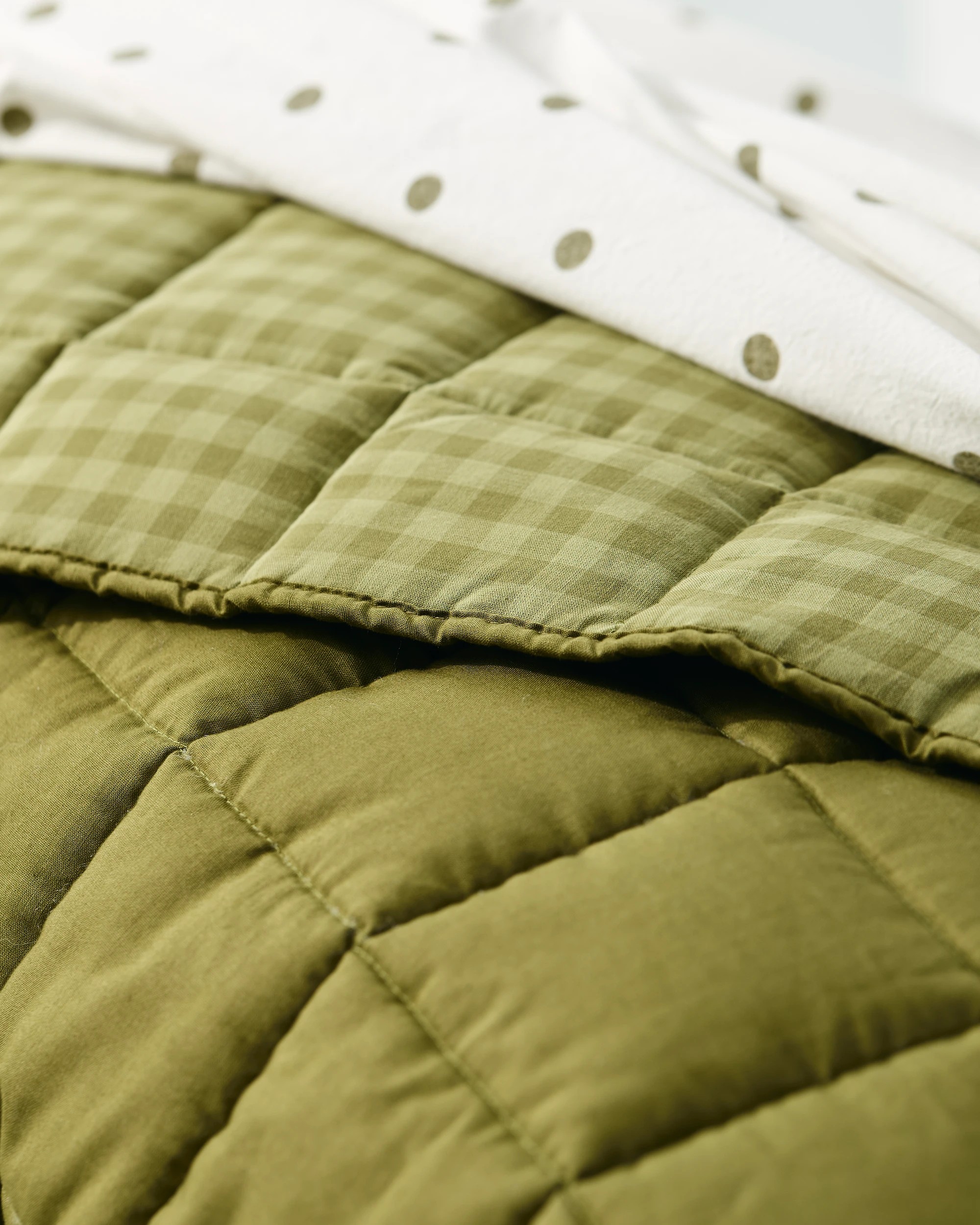 7 Target Hudson Gingham Cotton Coverlet - Super King Bed - Green, 7 of 7