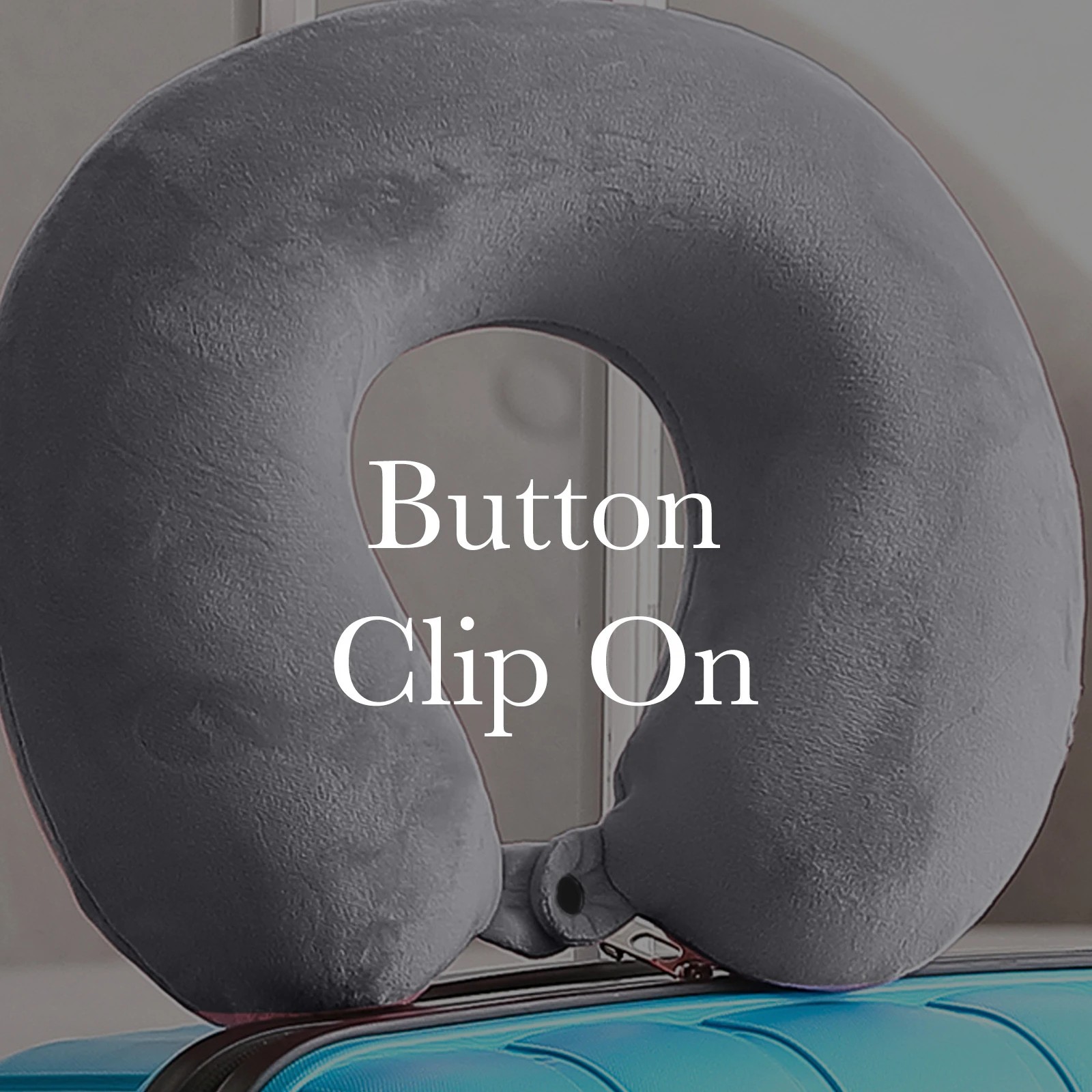 7 Milano Décor Memory Foam Travel Neck Pillow With Clip Cushion Support Soft - Black, 7 of 7