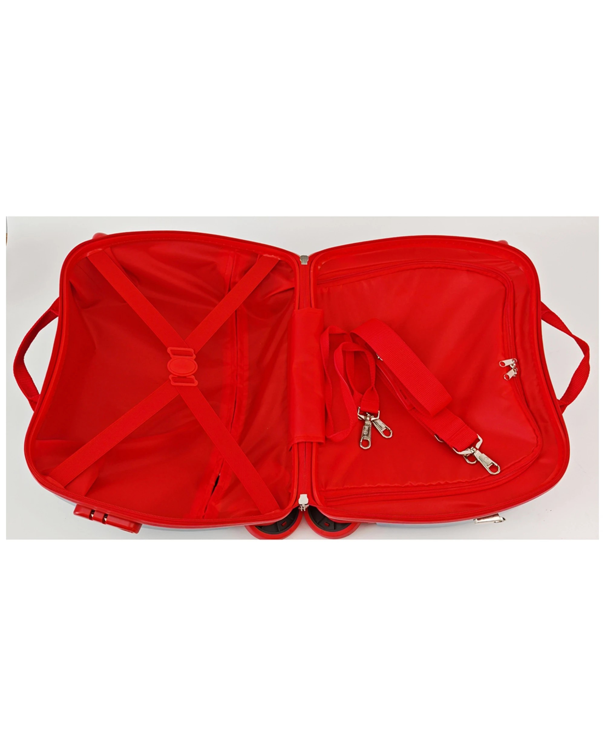 4 Marvel Spiderman Ride-On Trolley Case Kids Onboard Luggage 50 x 30 x 20 cm - Blue, 4 of 4