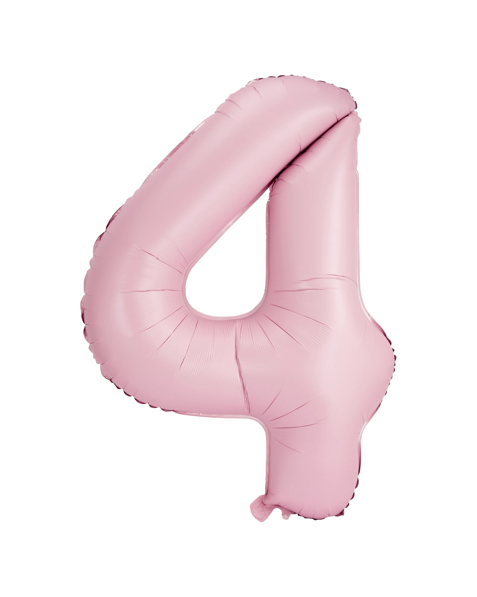 1 Giant Matte Pink Number 4 Foil Balloon, 1 of 5