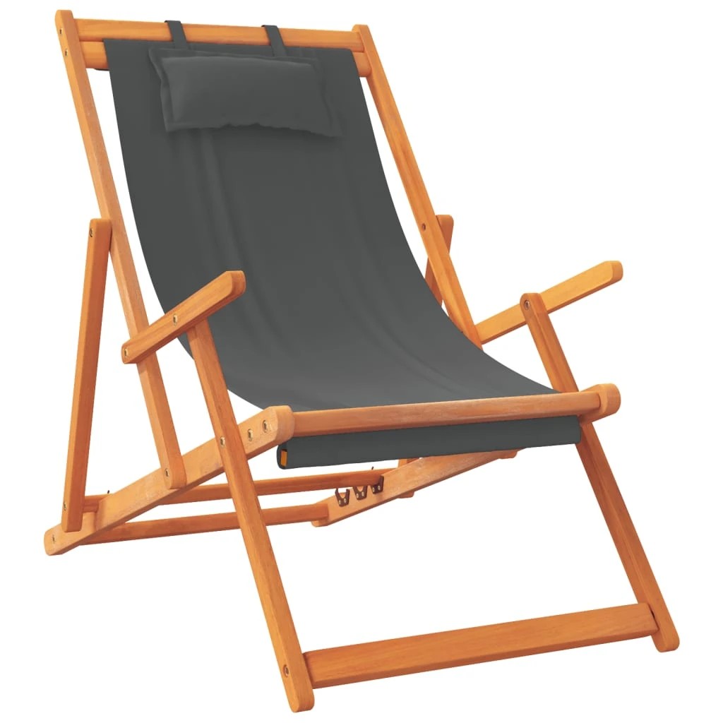 3 vidaXL folding chair Foldable - Grey, 3 of 9