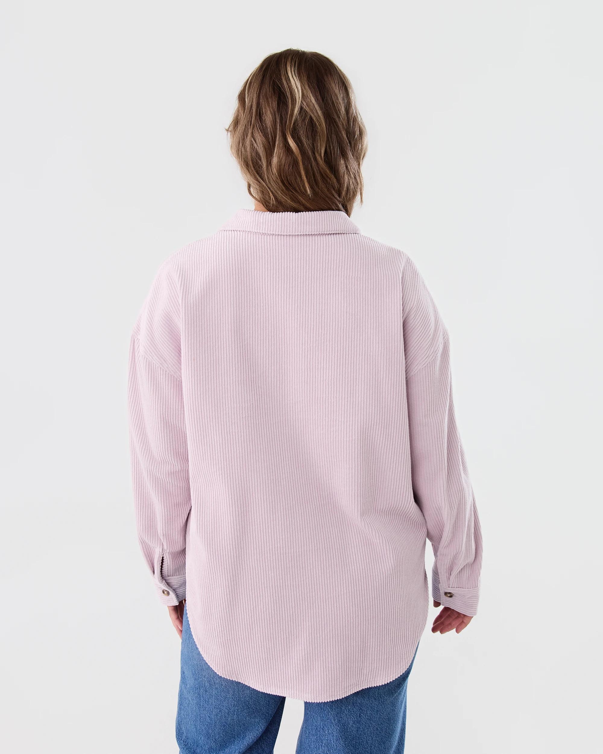 3 Long Sleeve Corduroy Shirt Soft Prpl, 3 of 8