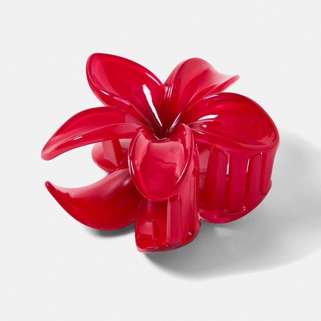 2 Red Frangipani Claw Hair Clip, 2 of 4