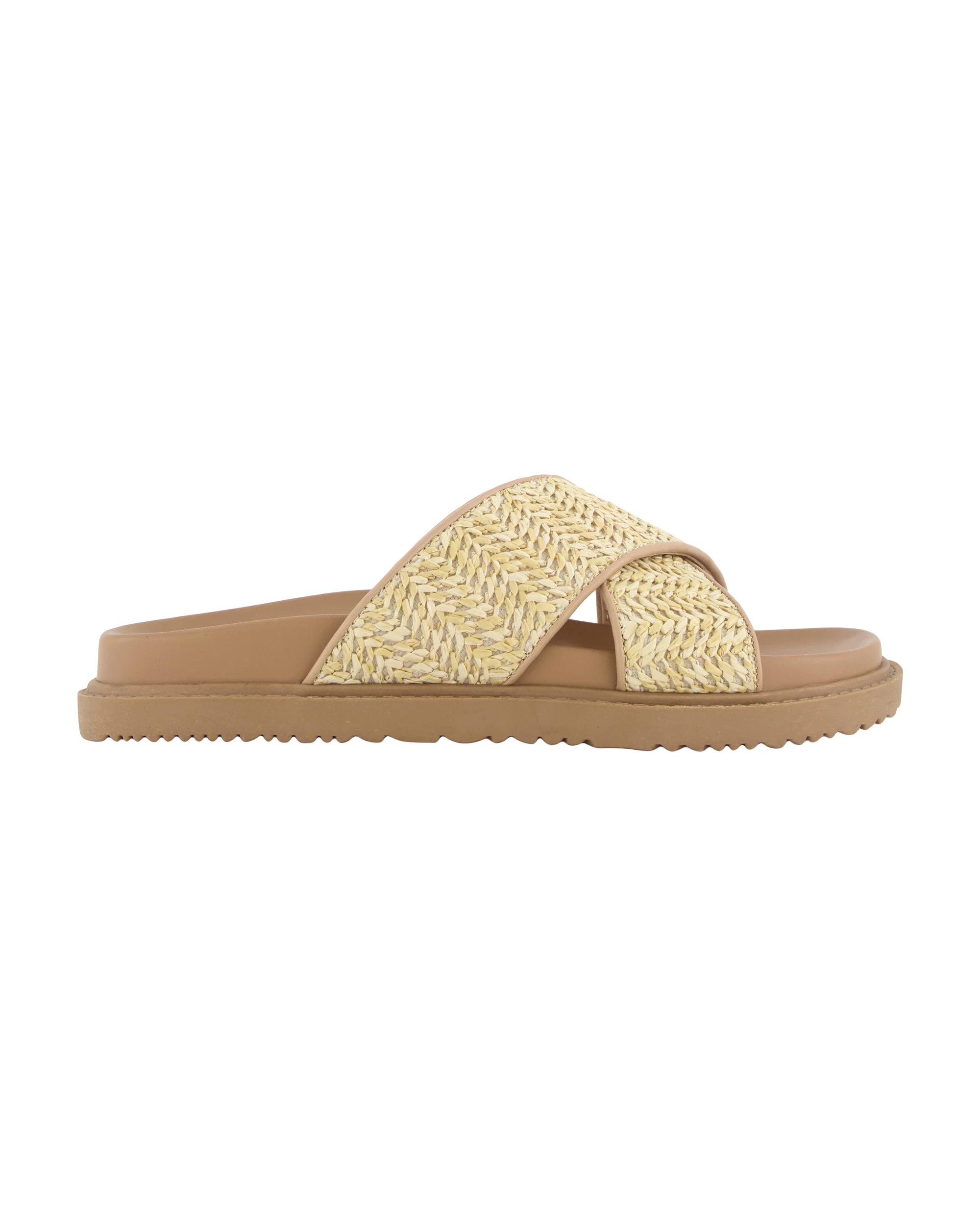 1 Comfort Crossover Sandals Natural, 1 of 3