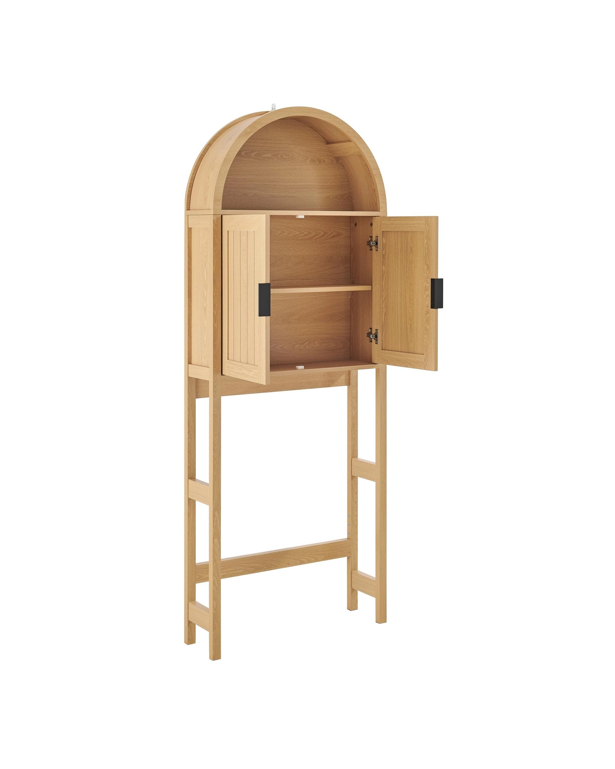 7 Kodu Over The Toilet Storage Cabinet 2 Doors - Natural, 7 of 10