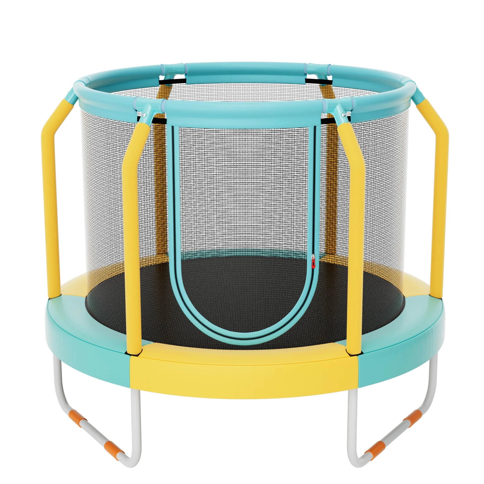 1 Costway 120cm Kids Trampoline Exercise Rebounder Outdoor Jumping Fun Gift - Yellow, 1 of 1