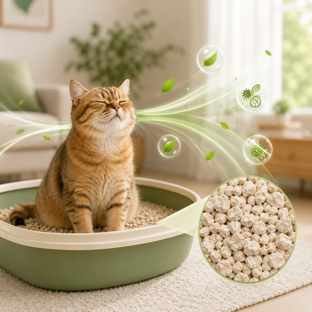 5 PurrHaven Bamboo Clumping Cat Litter 15kg 6 Pack Dust Free Flushable Non-Toxic - Bamboo Tapioca, 5 of 6