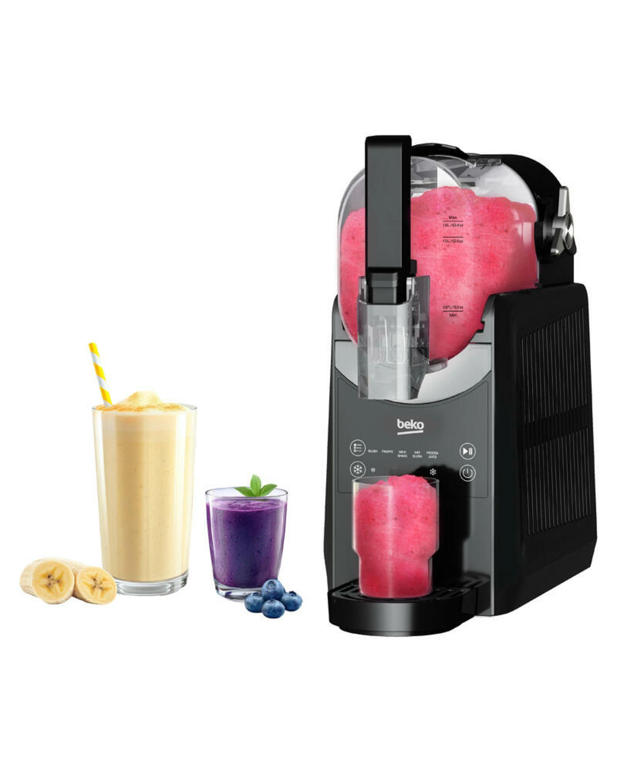 1 Beko SlushiMix Frozen Drink Maker - Black SM5770, 1 of 7