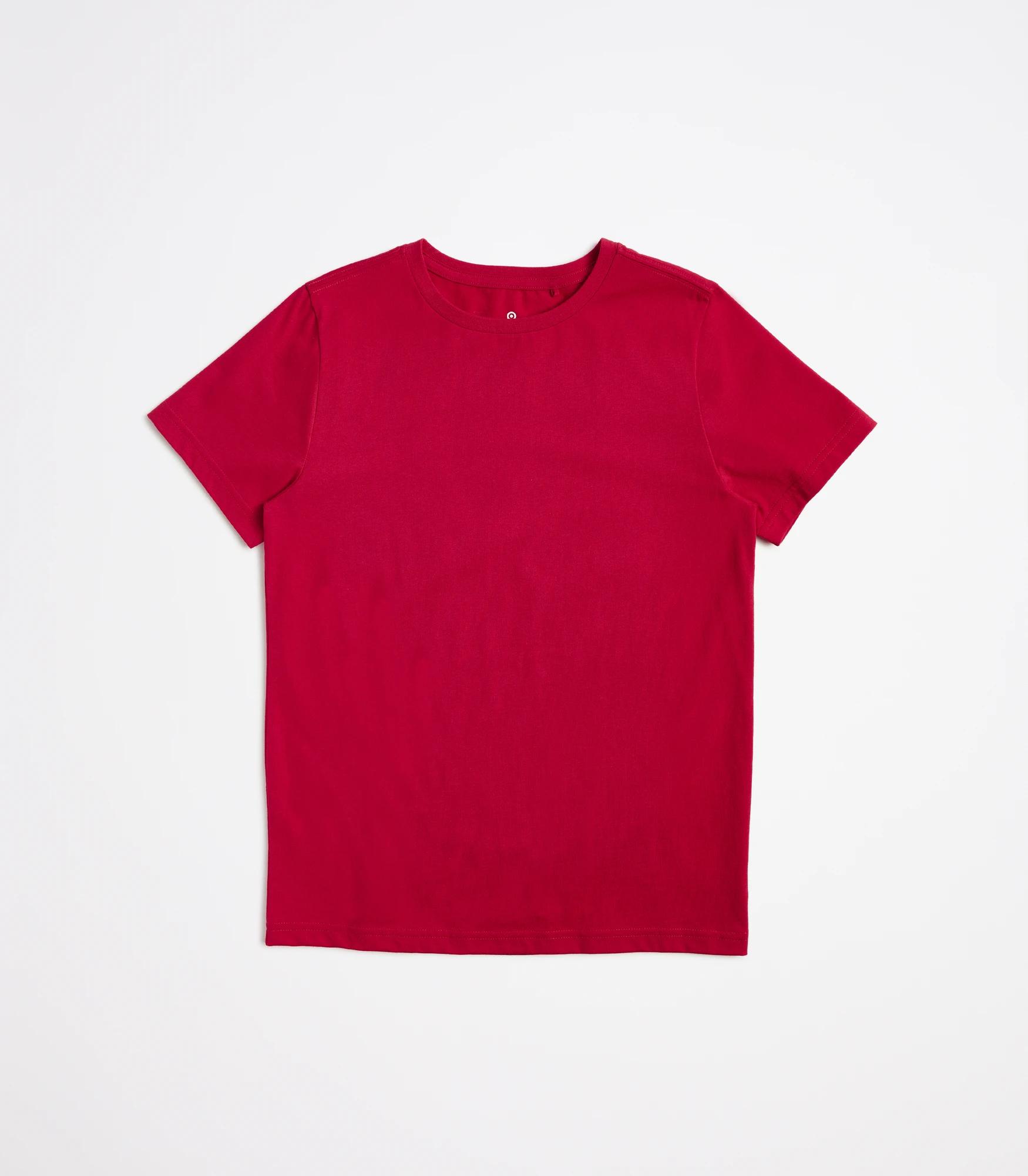 1 Target Youth School T-shirt – Cotton With Elastane, Size 3-4, Red RED, 1 of 3