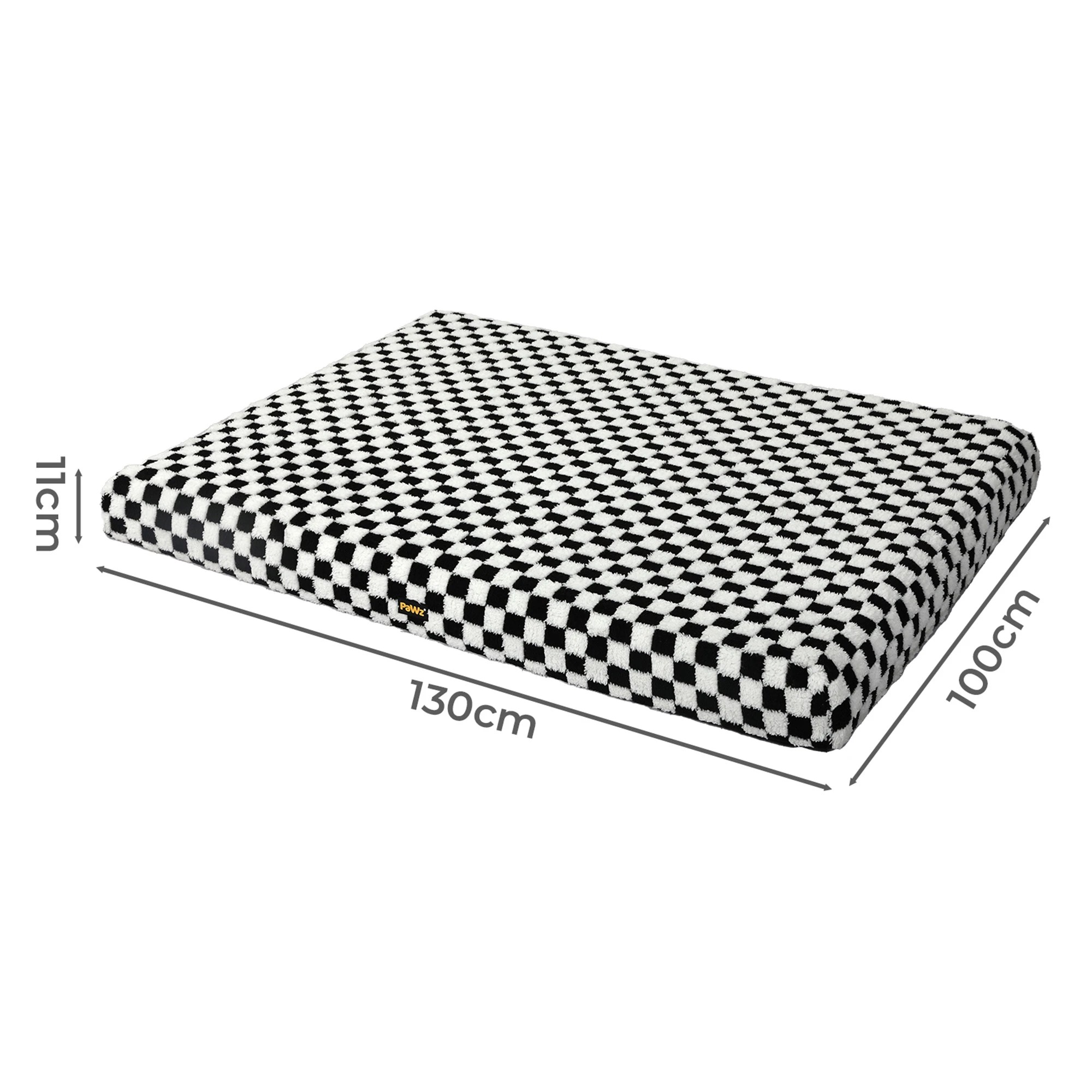 3 Pawz Orthopedic Pet Bed Square Checkerboard XL, 3 of 9
