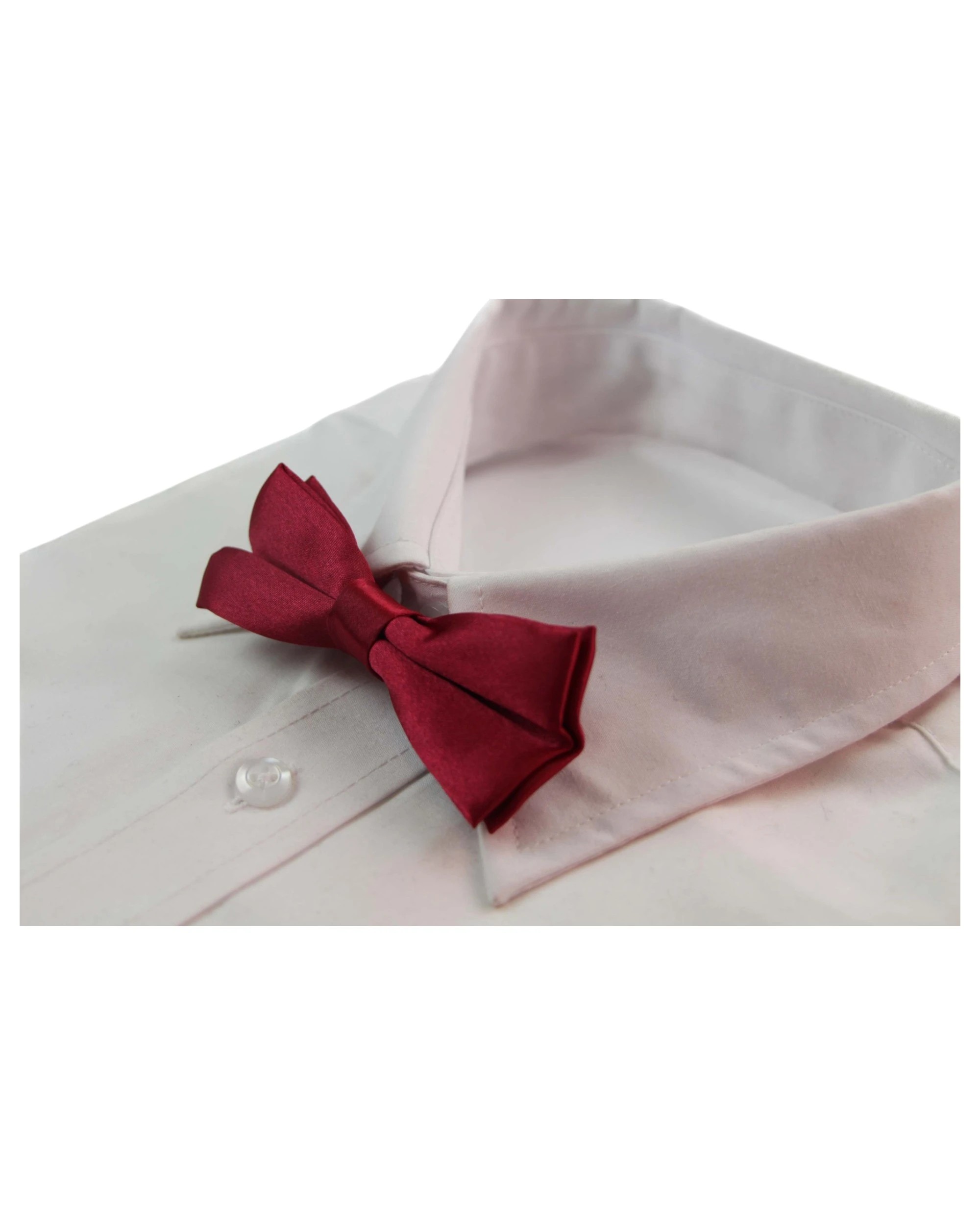 1 Zasel Boys Maroon Plain Bow Tie, 1 of 2