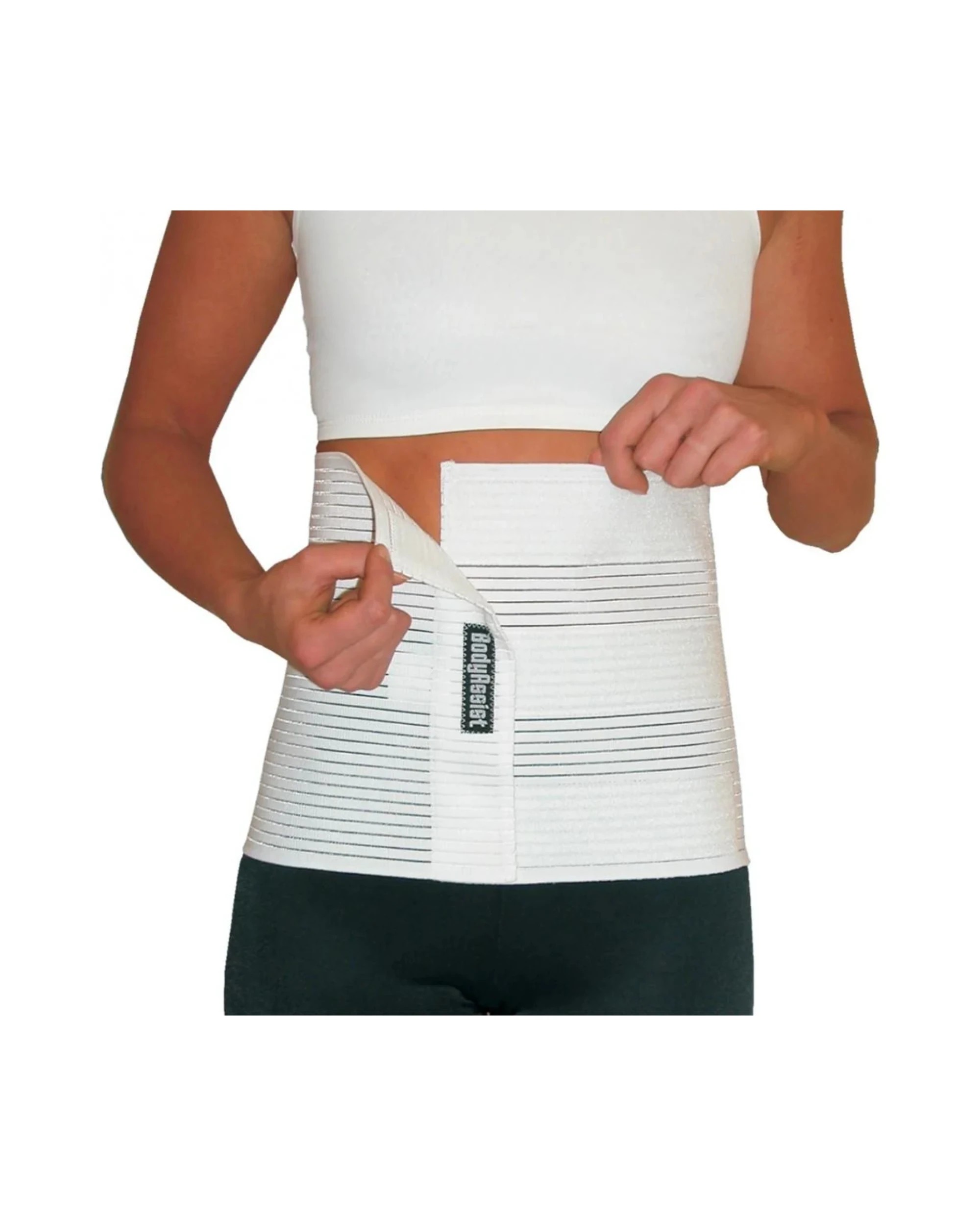 1 Bodyassist Abdominal Belt Lightweight Orthopaedic Compression Support X-Large - White, 1 of 2