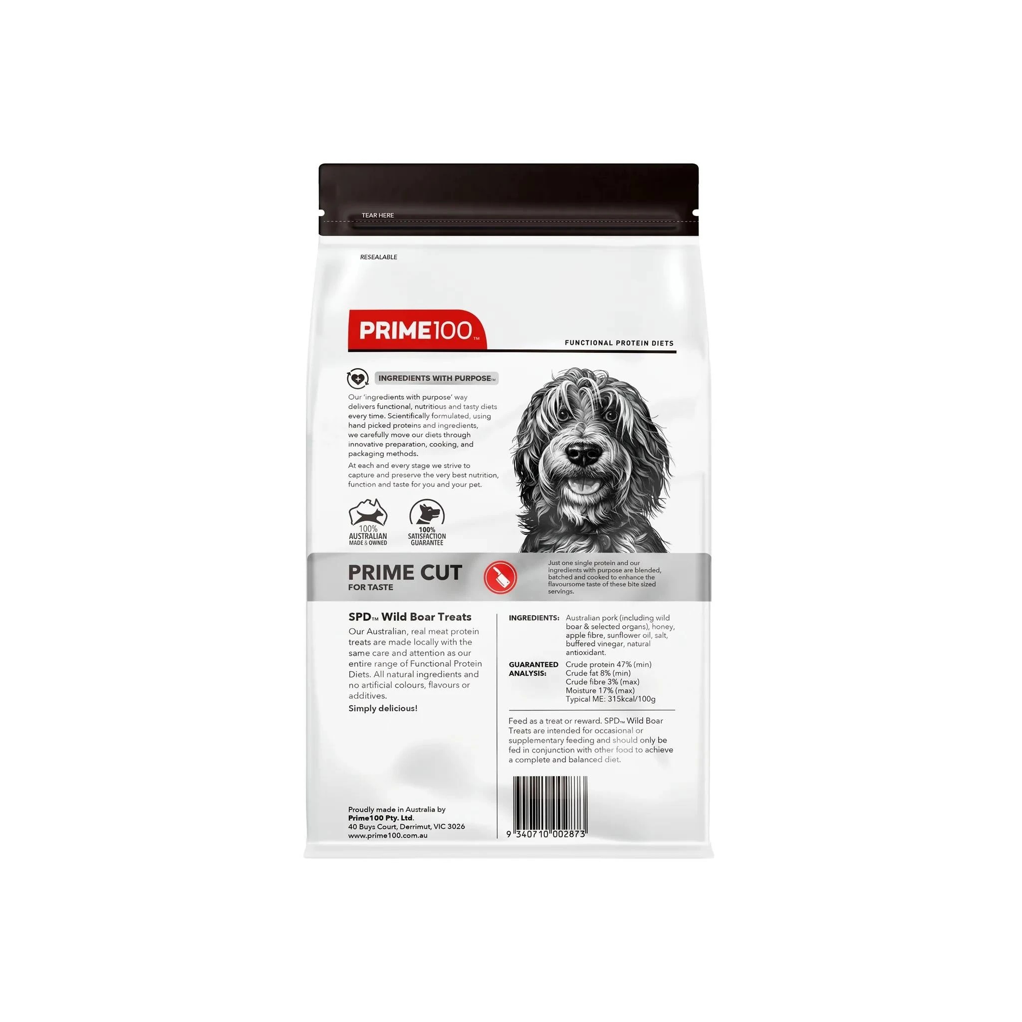 2 Prime 100 Spd Wild Boar Prime Cut Treat 100g, 2 of 2