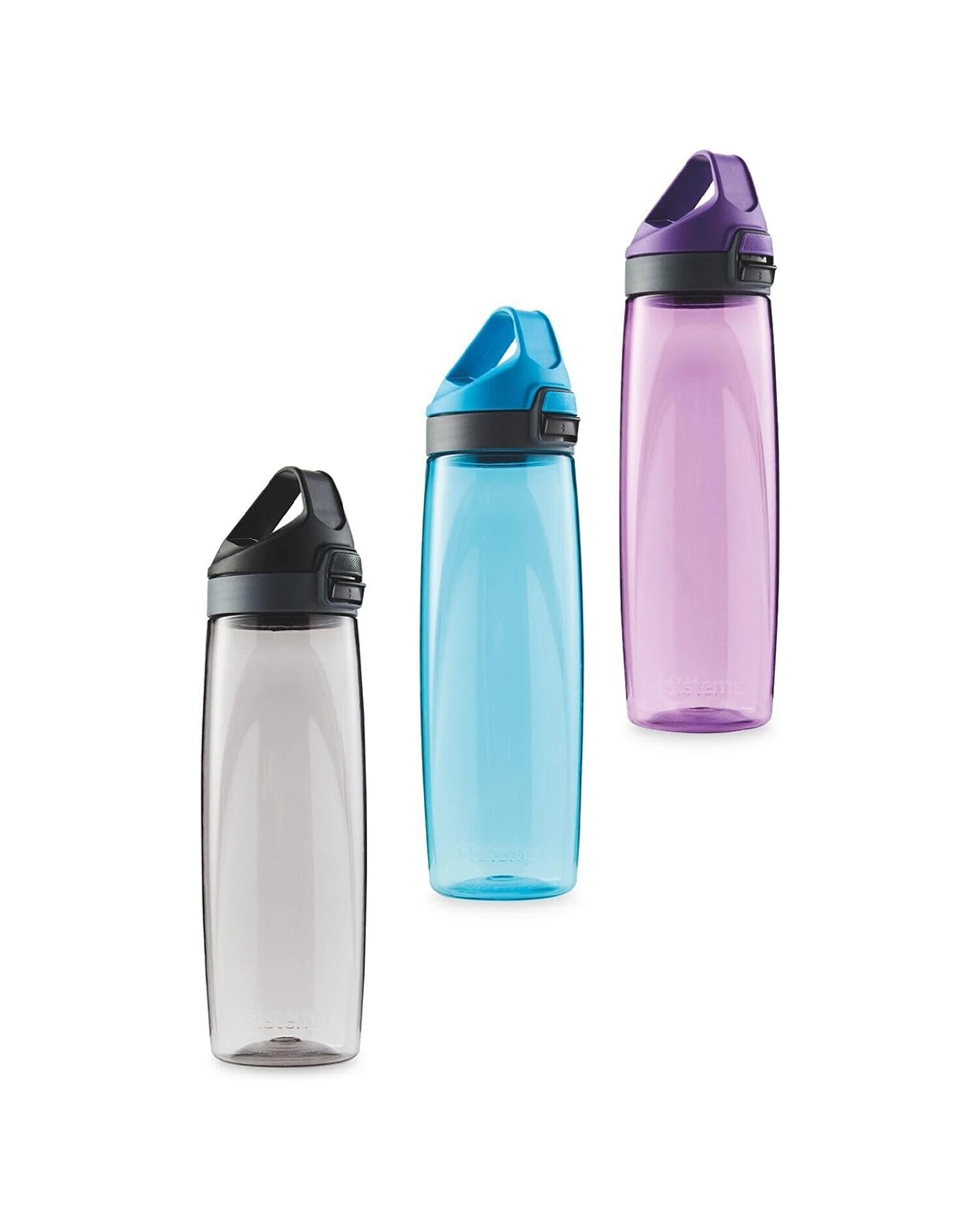 1 Sistema Hydrate Adventum 900ml 3pc Leak Proof Flip Top Carry Handle Water Bottle - Assorted, 1 of 3
