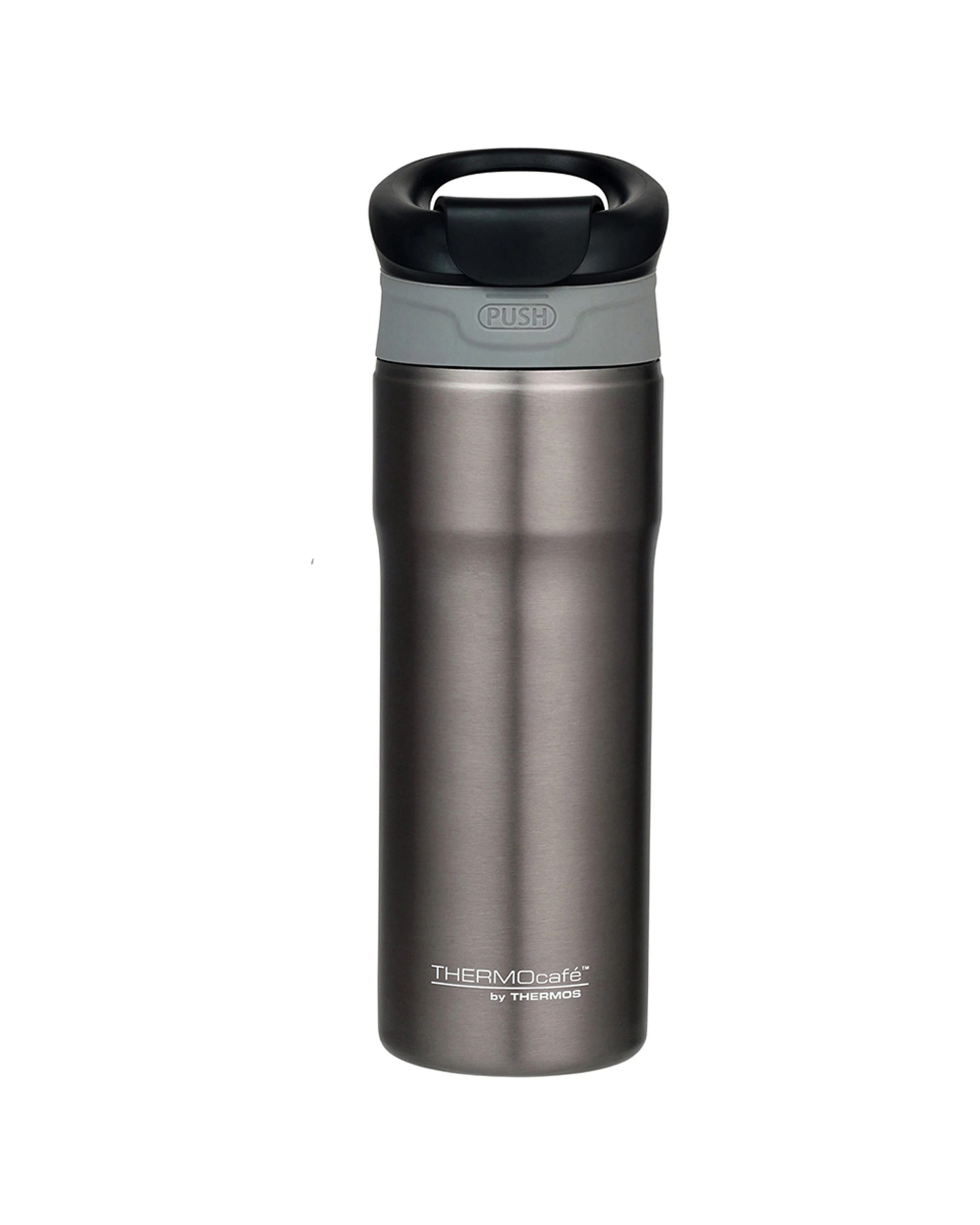 1 Thermocafe Vacuum Insulated Tumbler Portable Travel Mug 450Ml Leakproof - Charcoal, 1 of 1