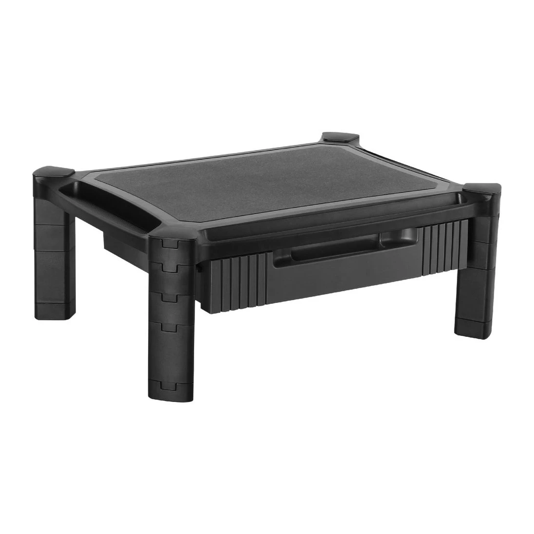 1 J.Burrows Monitor Riser with Drawer Black, 1 of 10