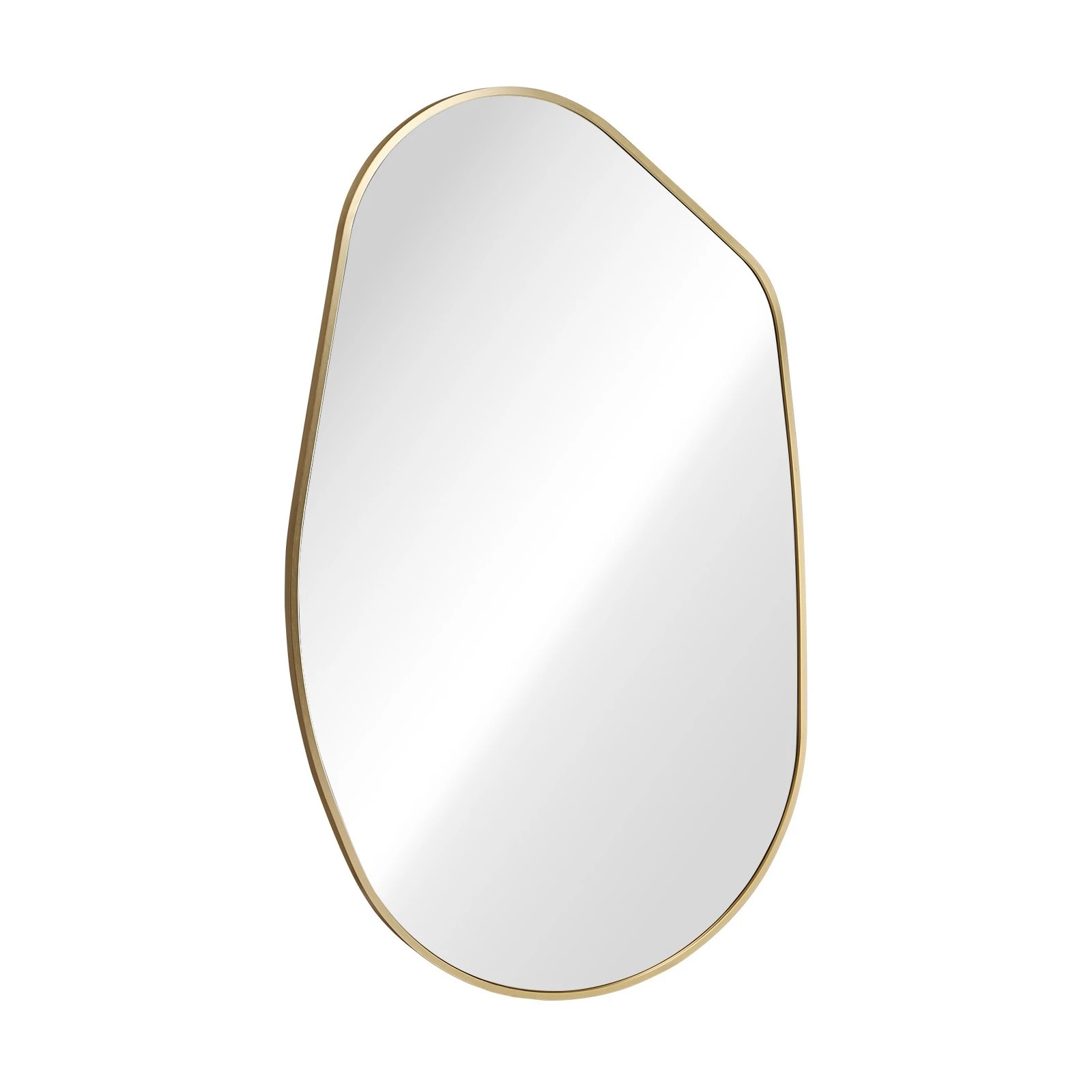 1 Oikiture Irregular Wall Mirror Hanging - Gold, 1 of 9