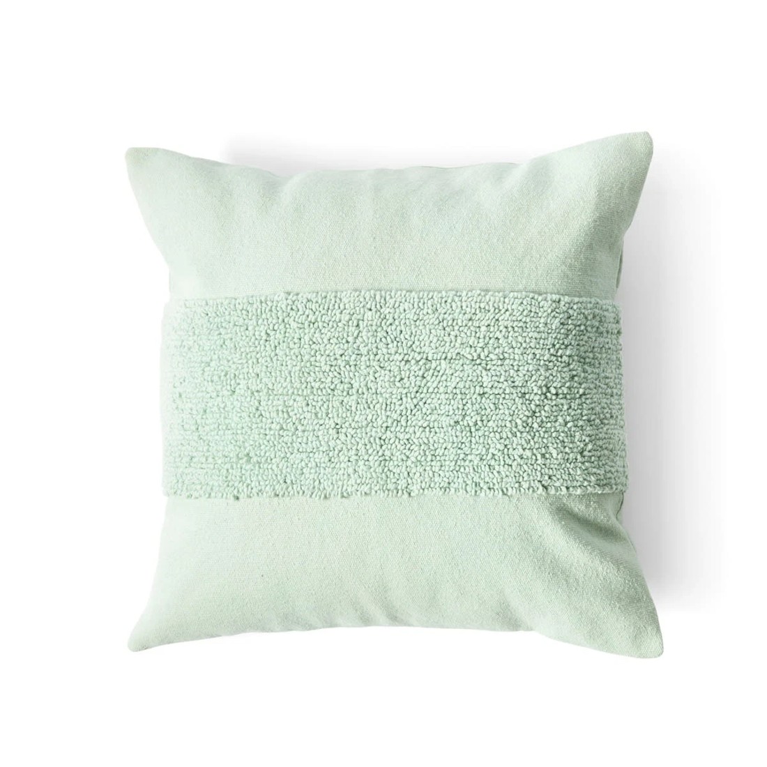 3 50cm Cushion Cover Tufted Stripe - Sage, 3 of 10