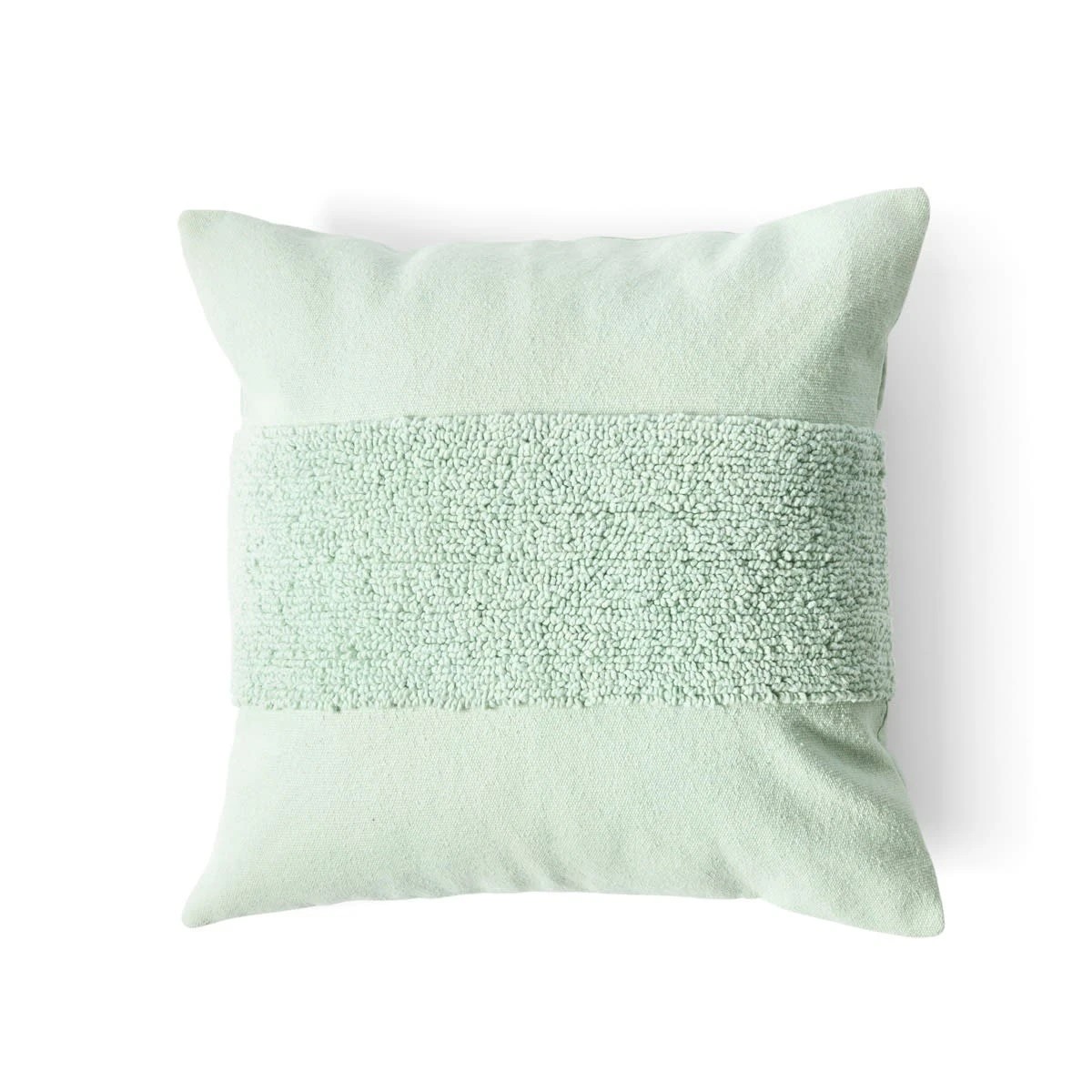 3 50cm Cushion Cover Tufted Stripe - Sage, 3 of 10