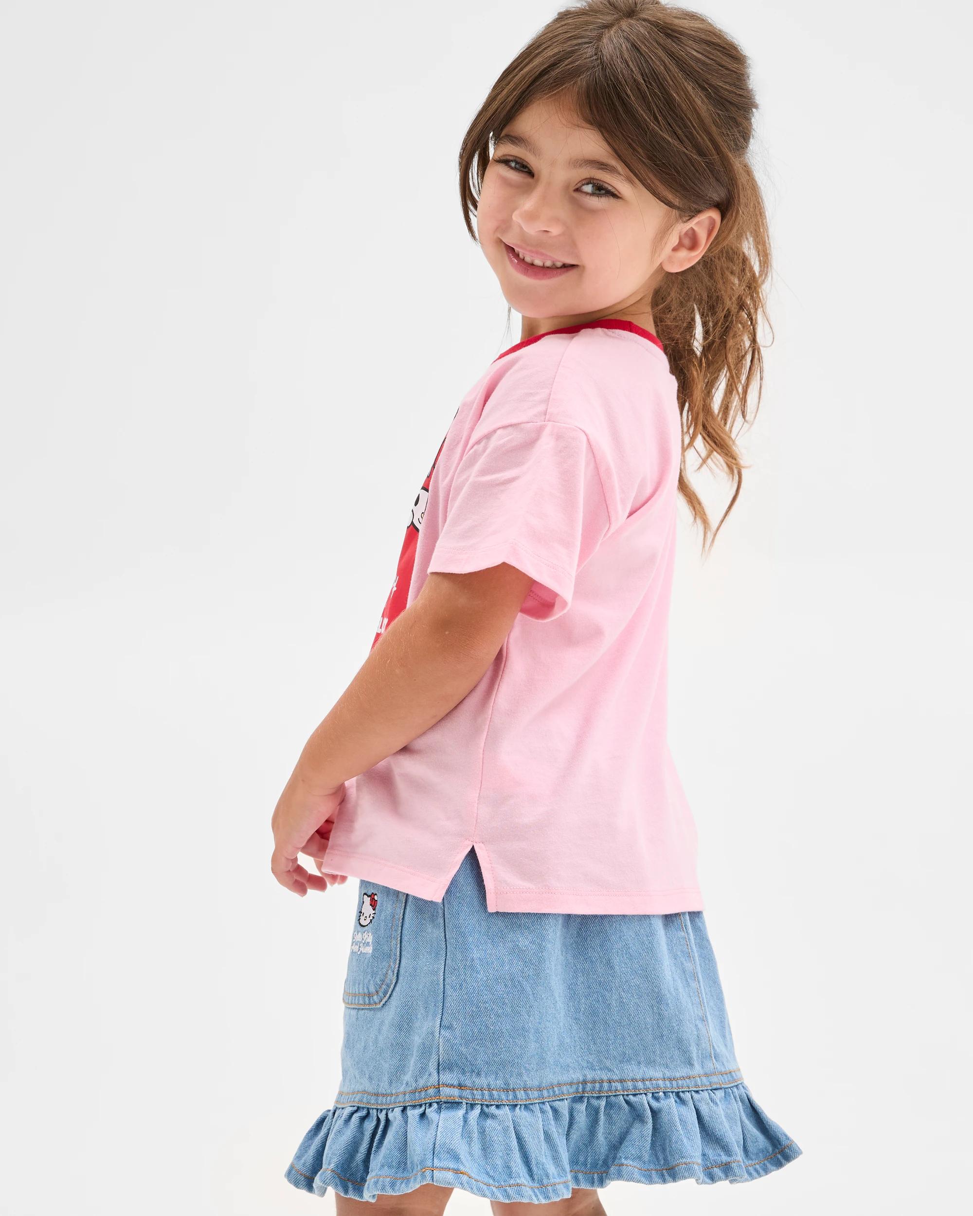 3 Hello Kitty Australian Cotton Print T-Shirt PINK, 3 of 5