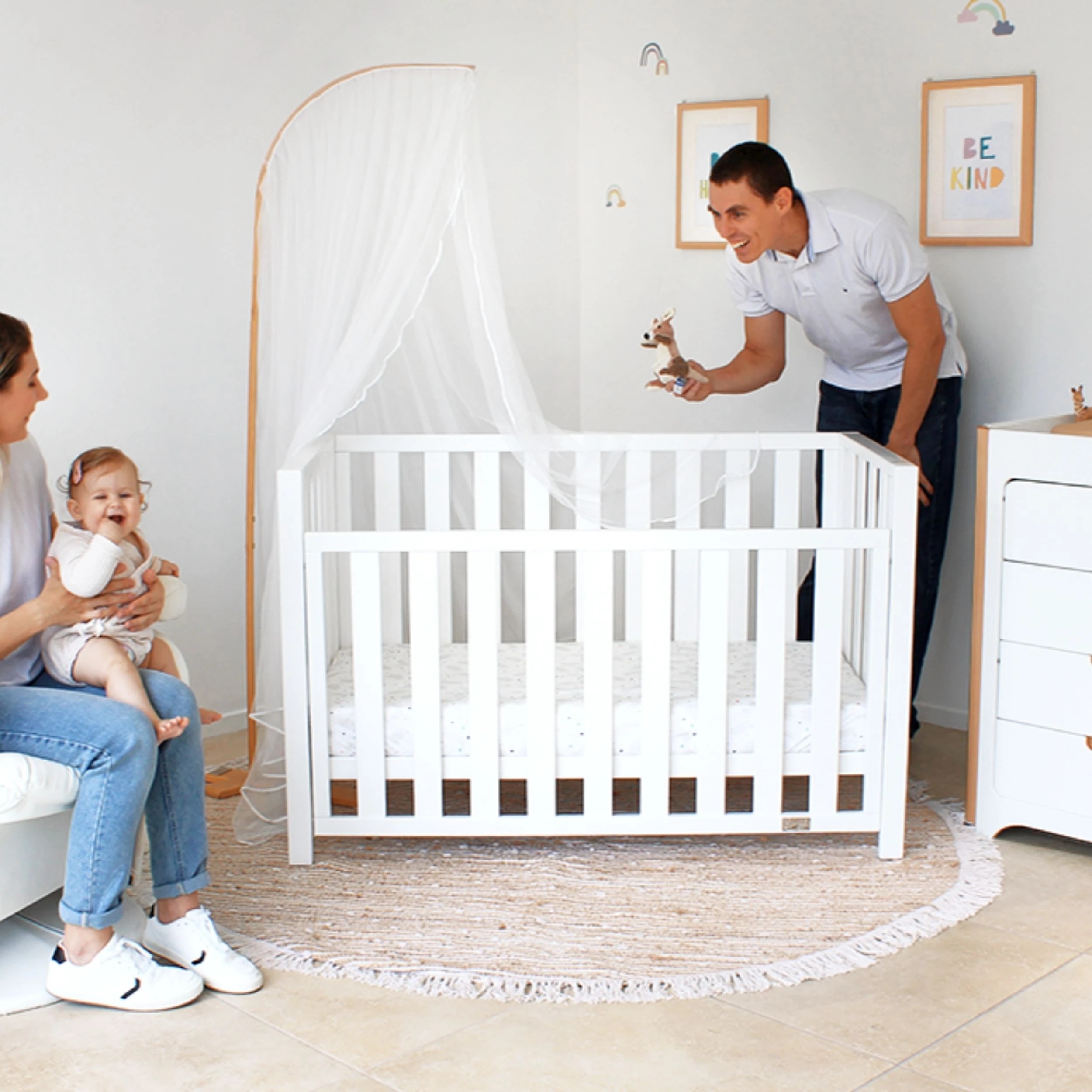 4 Babyhood Mali Compact Cot - White, 4 of 4