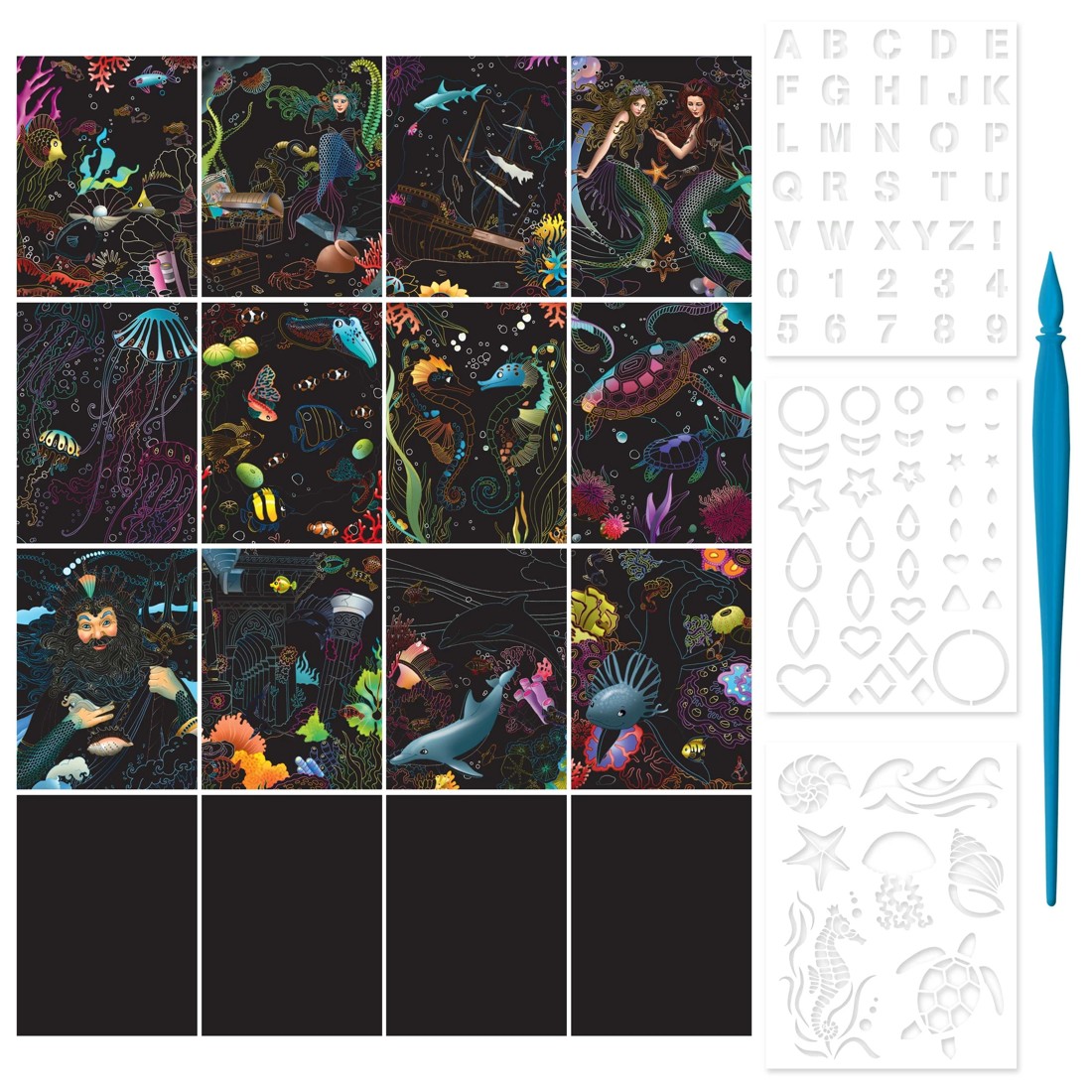 3 Kaleidoscope Etch Art Creations: Ocean Dreams - Book, 3 of 7