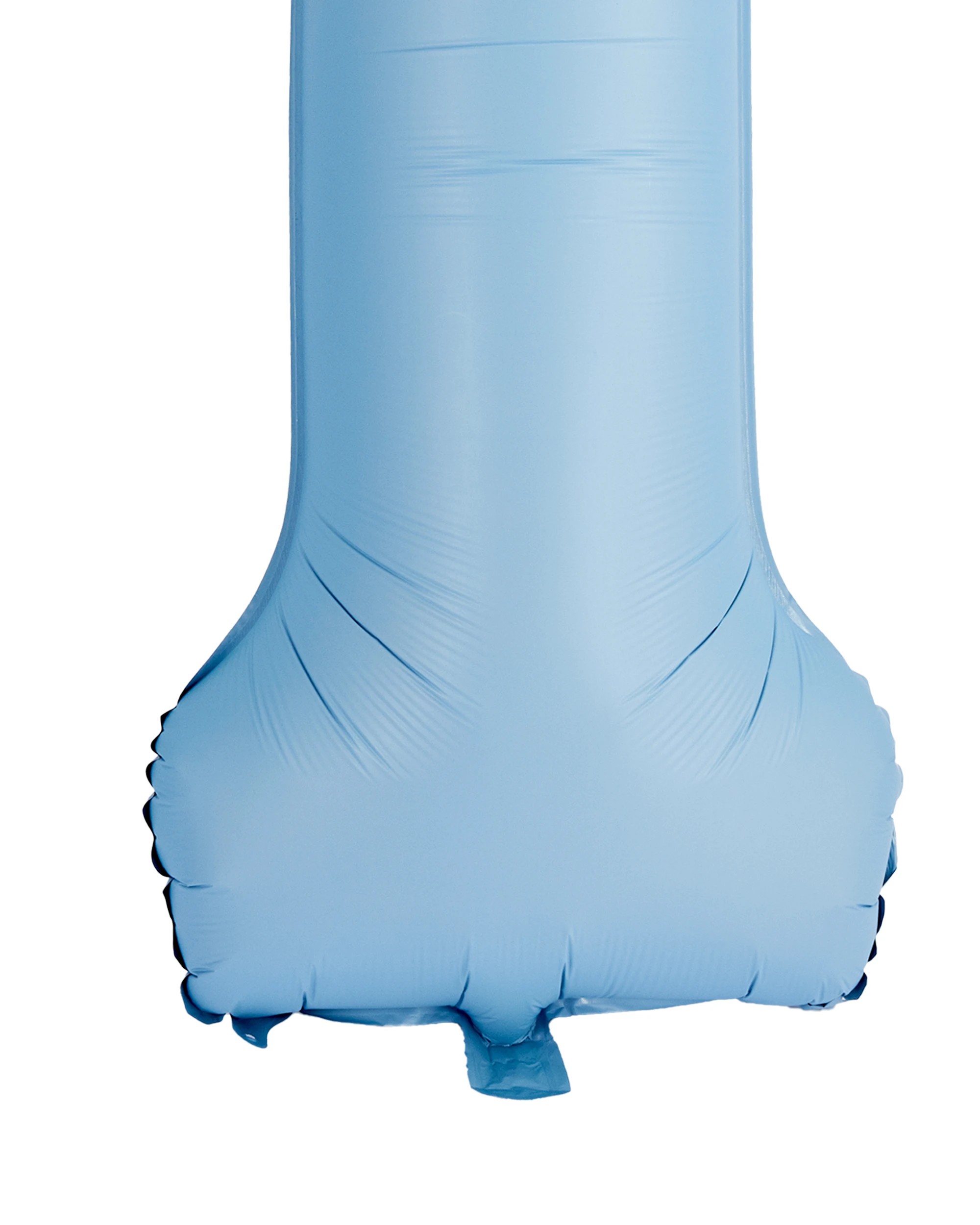 3 Giant Matte Blue Number 1 Foil Balloon, 3 of 5