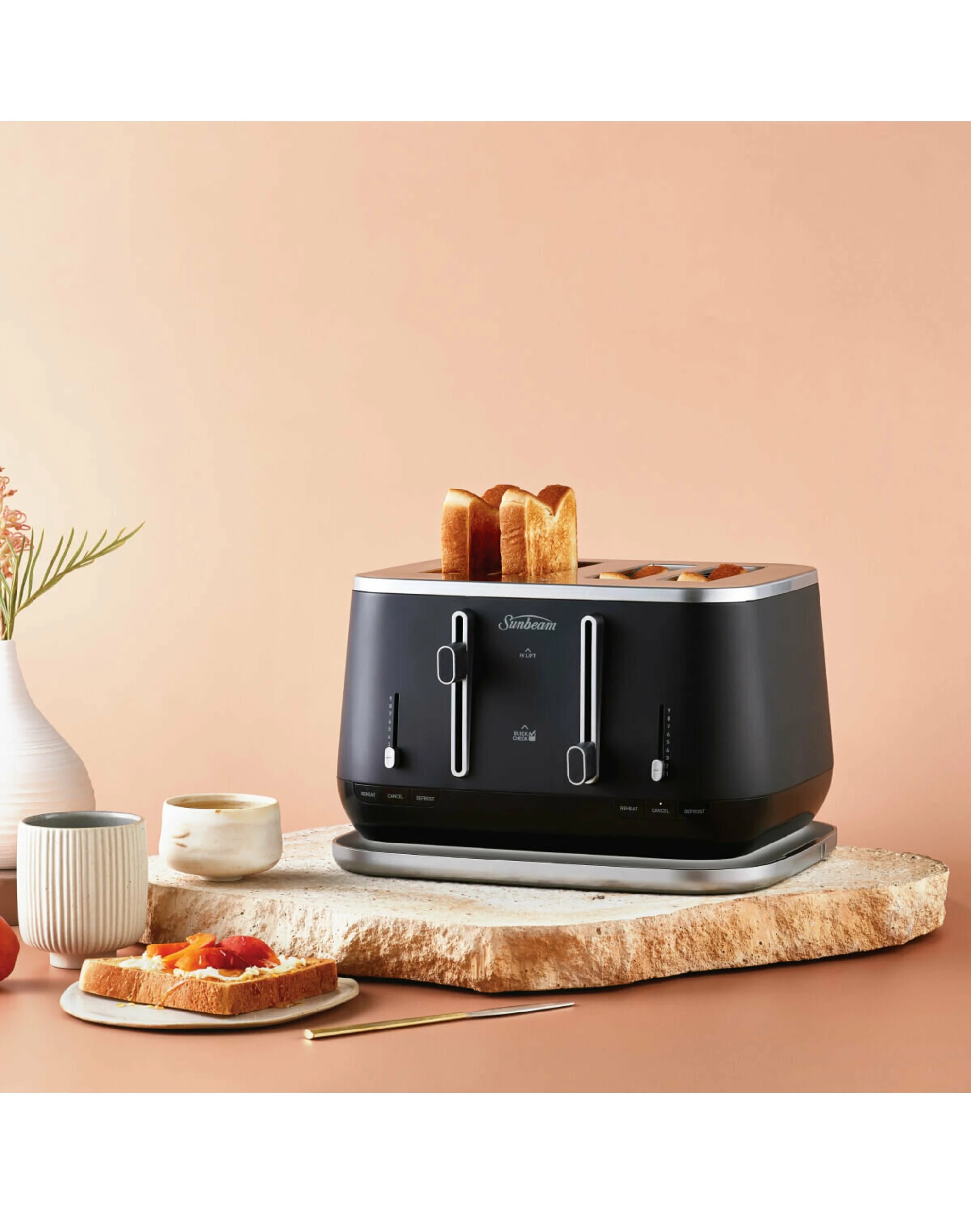 3 Sunbeam Kyoto City Collection 4 Slice Toaster Black, 3 of 5