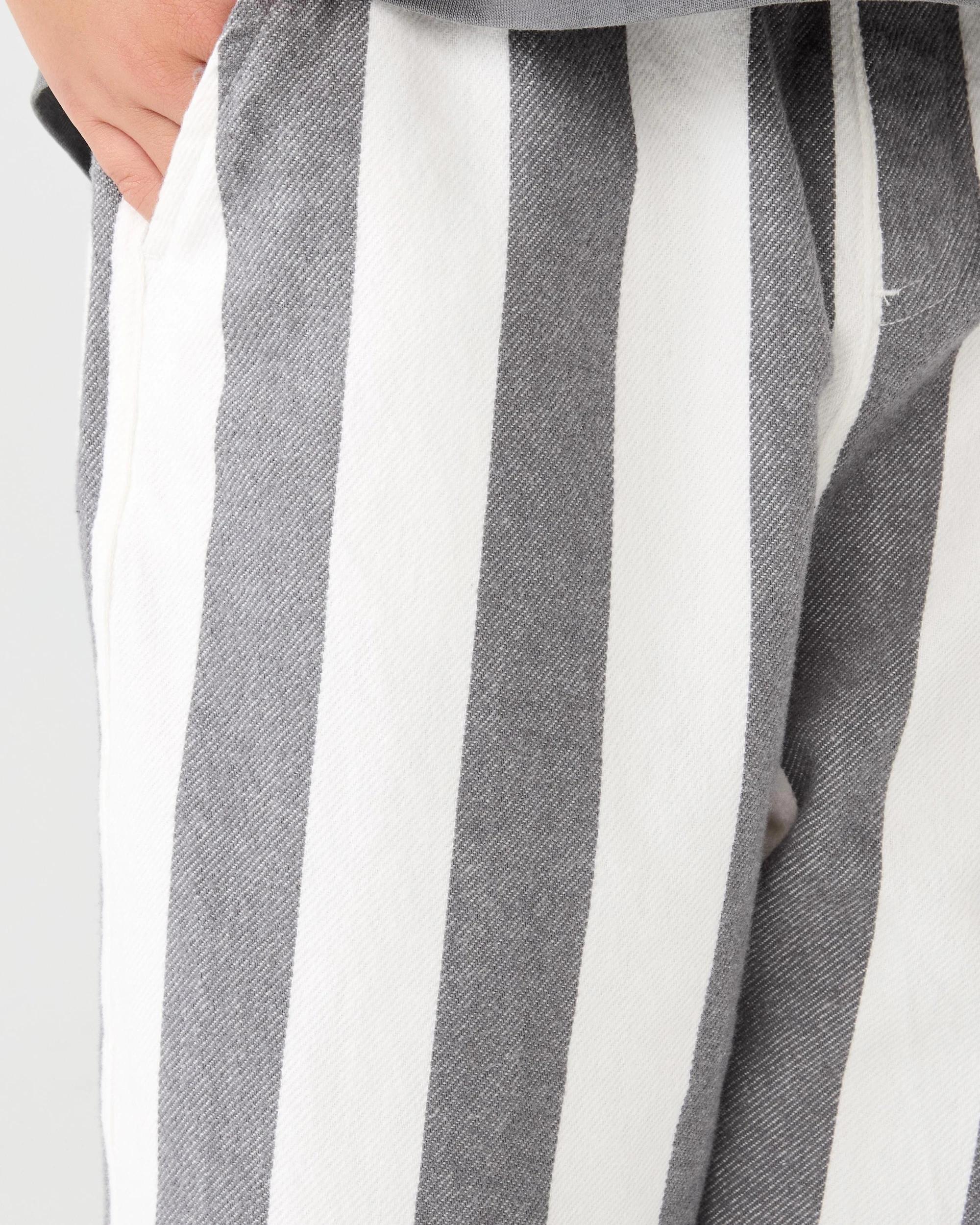 6 Stripe Woven Pants Gry Stripe, 6 of 8
