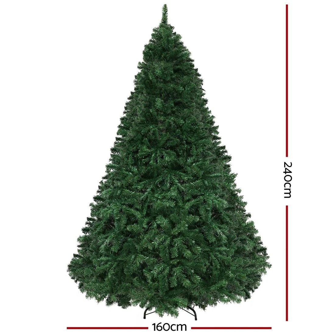 3 Jingle Jollys Christmas Tree 2.4M Xmas Tree Decoration 8 Light Mode Colour - Multi, 3 of 8