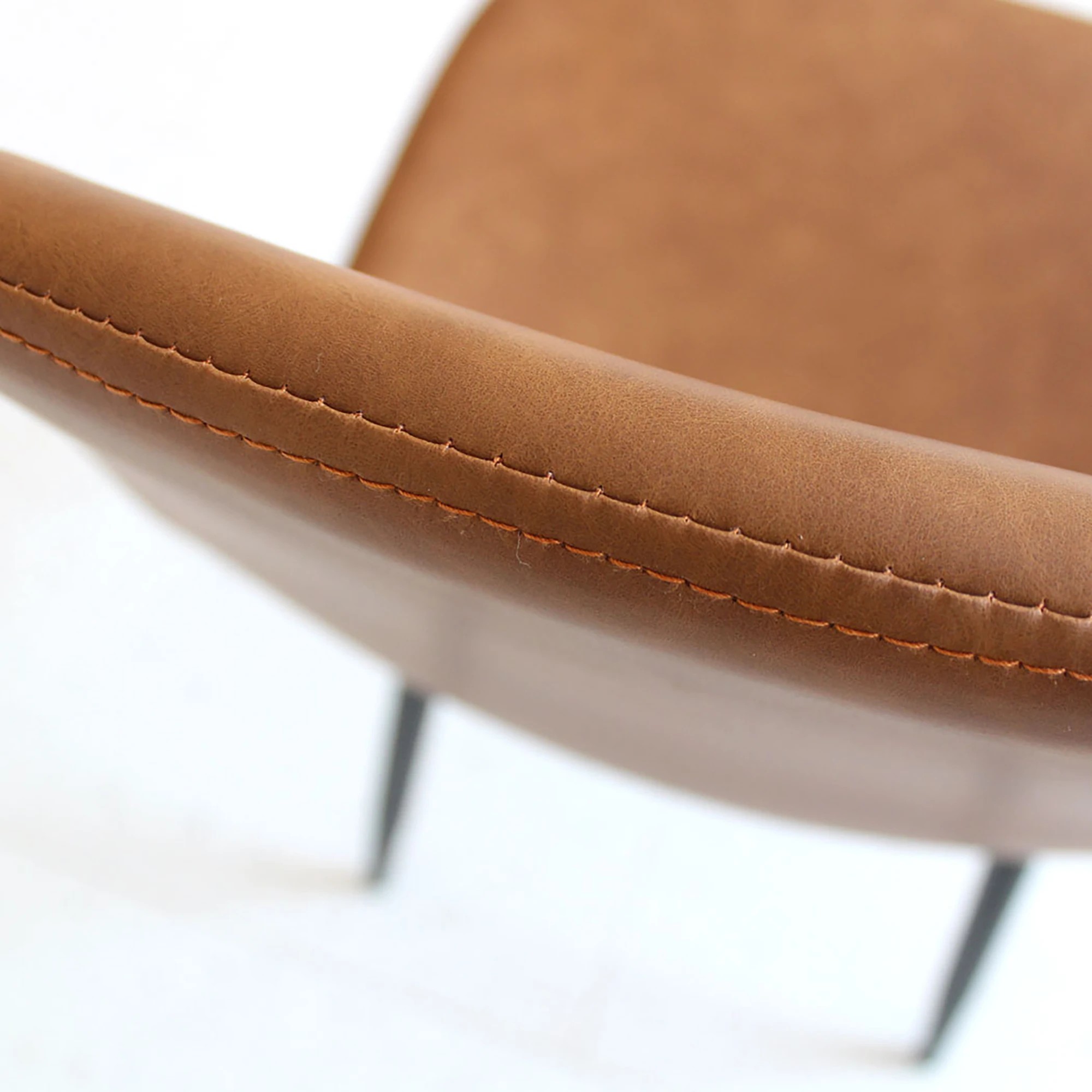 6 Levede 4x Dining Chairs Kitchen Eames Accent Chair Lounge Room Padded PU Leather - Brown, 6 of 6