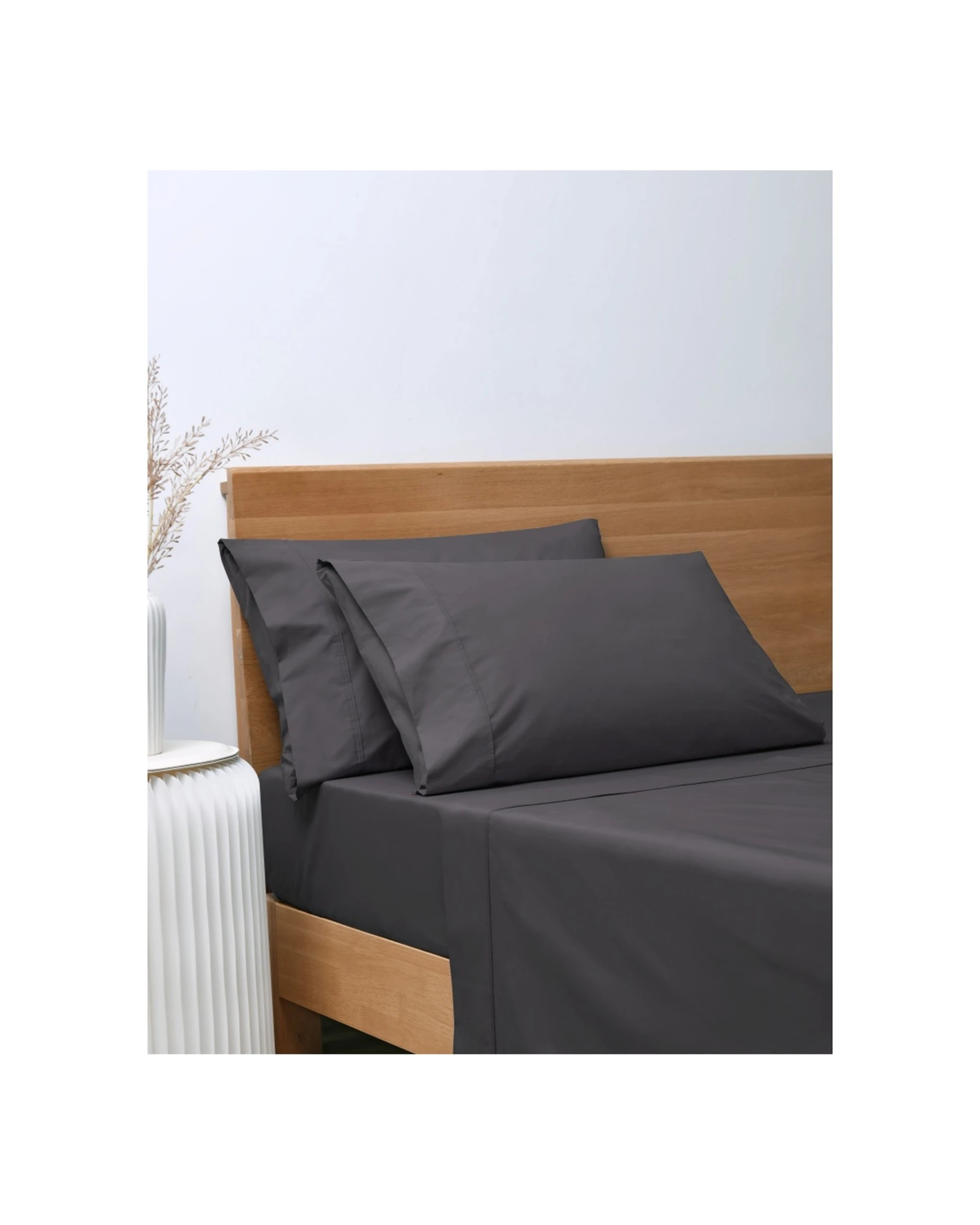 3 ONKAPARINGA 300TC Hepburn Cotton Percale Sheet Bedding Set - Queen Bed, 3 of 5