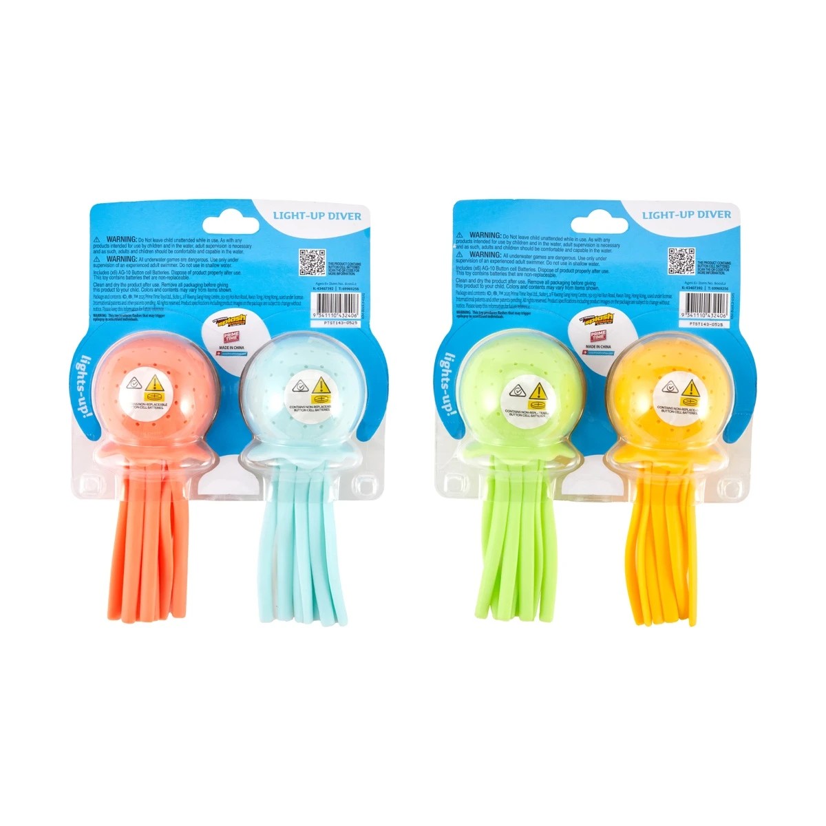 9 The Original Splash Bombs Water Wigglers Light-up Divers - Assorted, 9 of 10