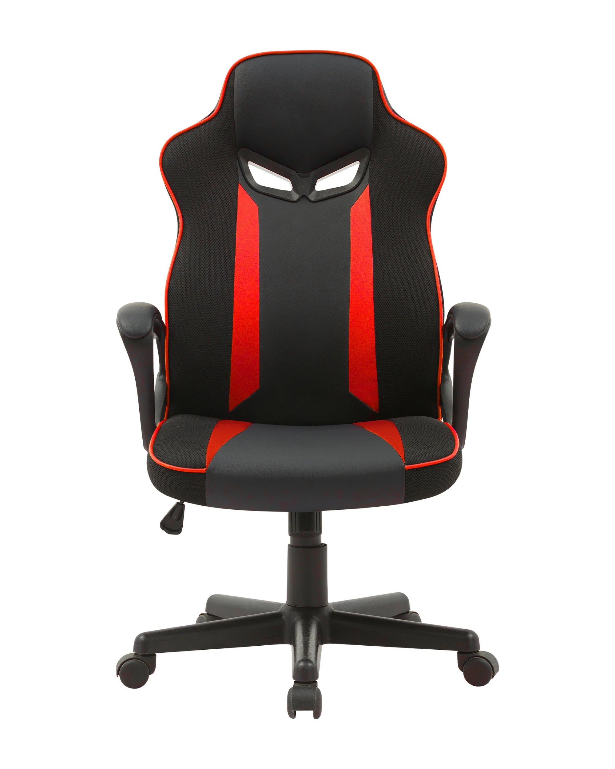 2 Sarantino Fayzo Reclining Office Gaming Chair Black Red Seat Adjustable Height Breathable Mesh Back Padded Armrests, 2 of 4