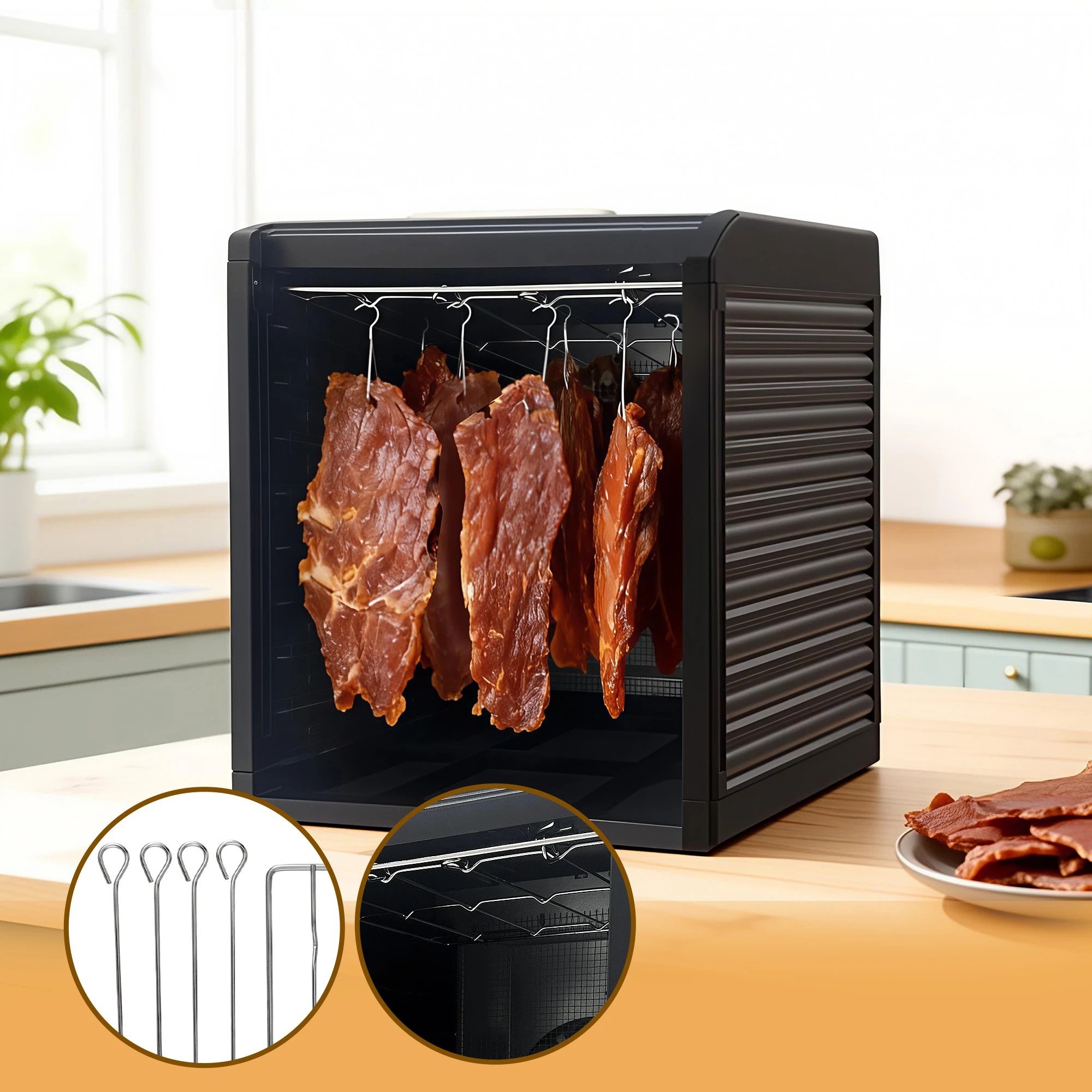Devanti 9 Tray Digital Food Dehydrator and Meat Jerky Maker with ...