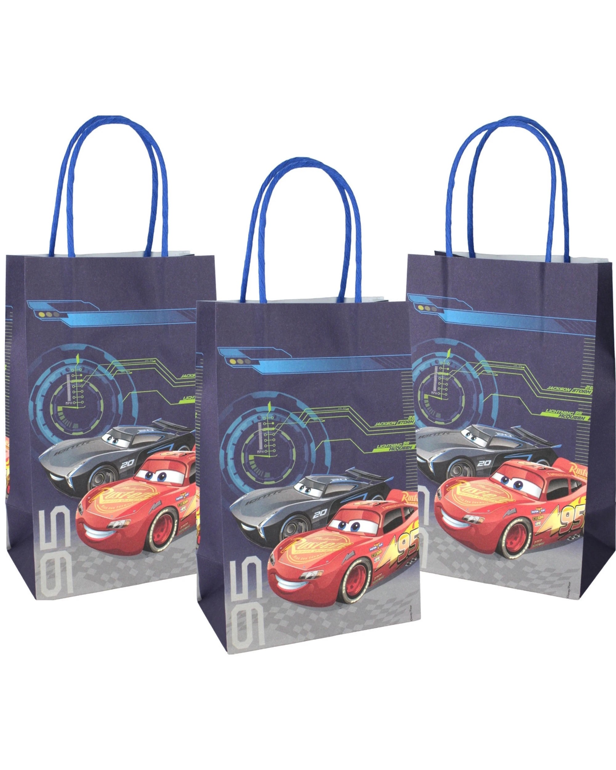 1 Cars 3 Paper Gift Bags (Pack of 8), 1 of 3