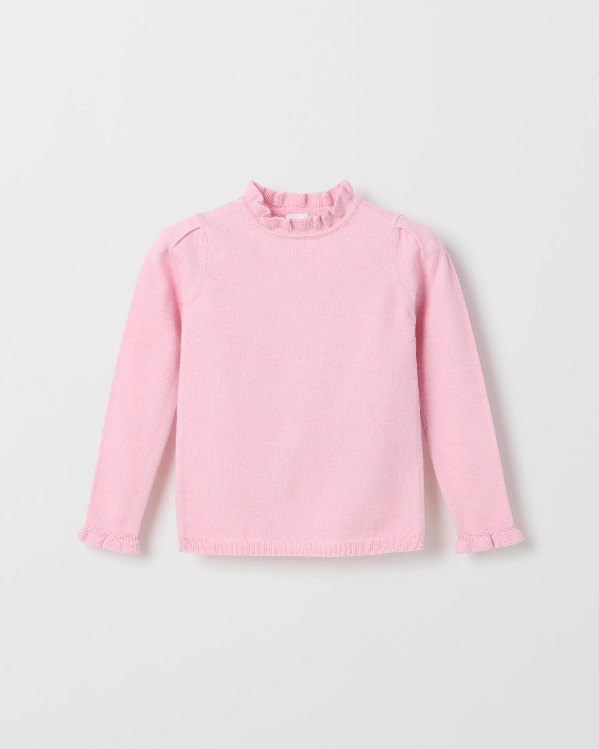 1 Target Kids Long Sleeve Skivvy Knit Jumper PINK, 1 of 1