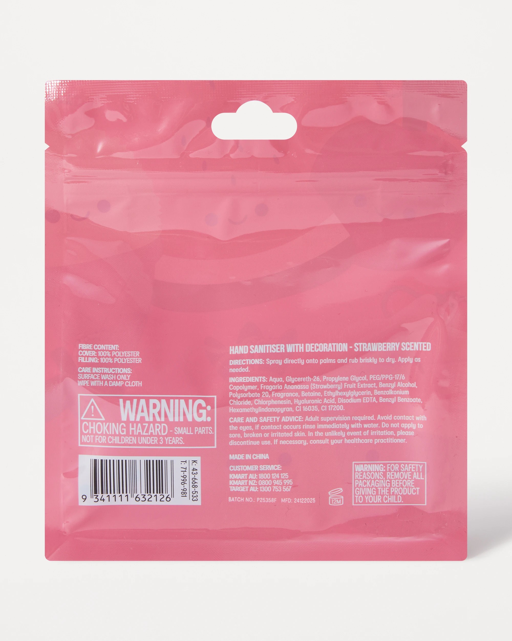 6 OXX Bodycare Hand Sanitiser with Decoration 30ml - Strawberry Scented, 6 of 7