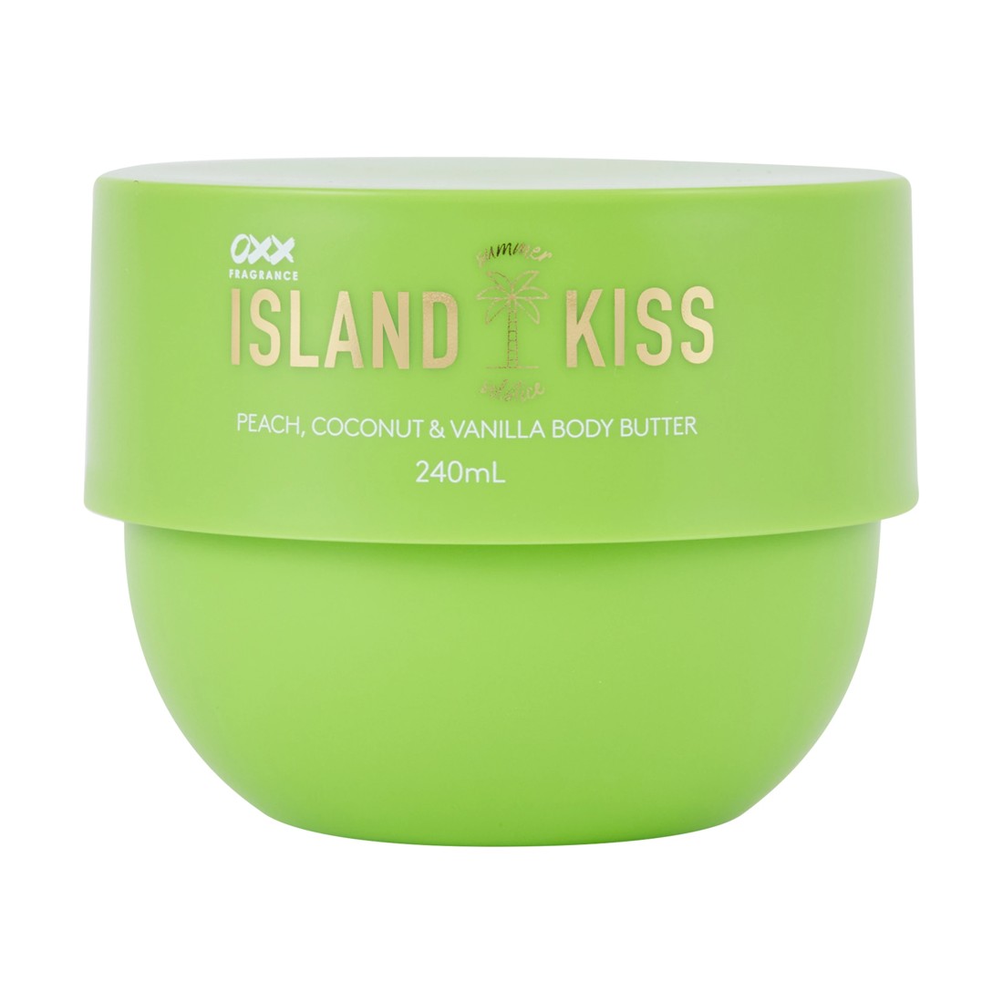 1 OXX Fragrance Summer Solstice Island Kiss Body Butter 240ml - Peach, Coconut and Vanilla, 1 of 3