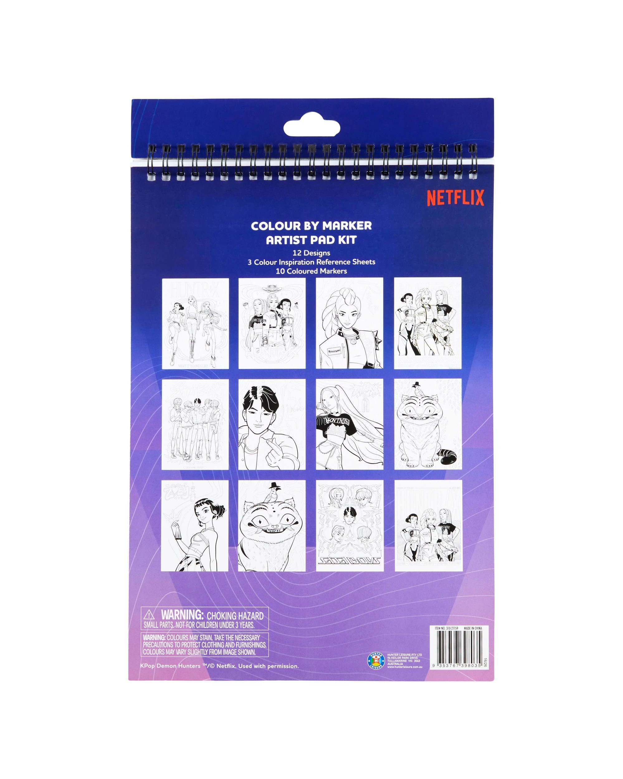 6 KPop Demon Hunters Colour by Marker Artist Pad Kit, 6 of 6