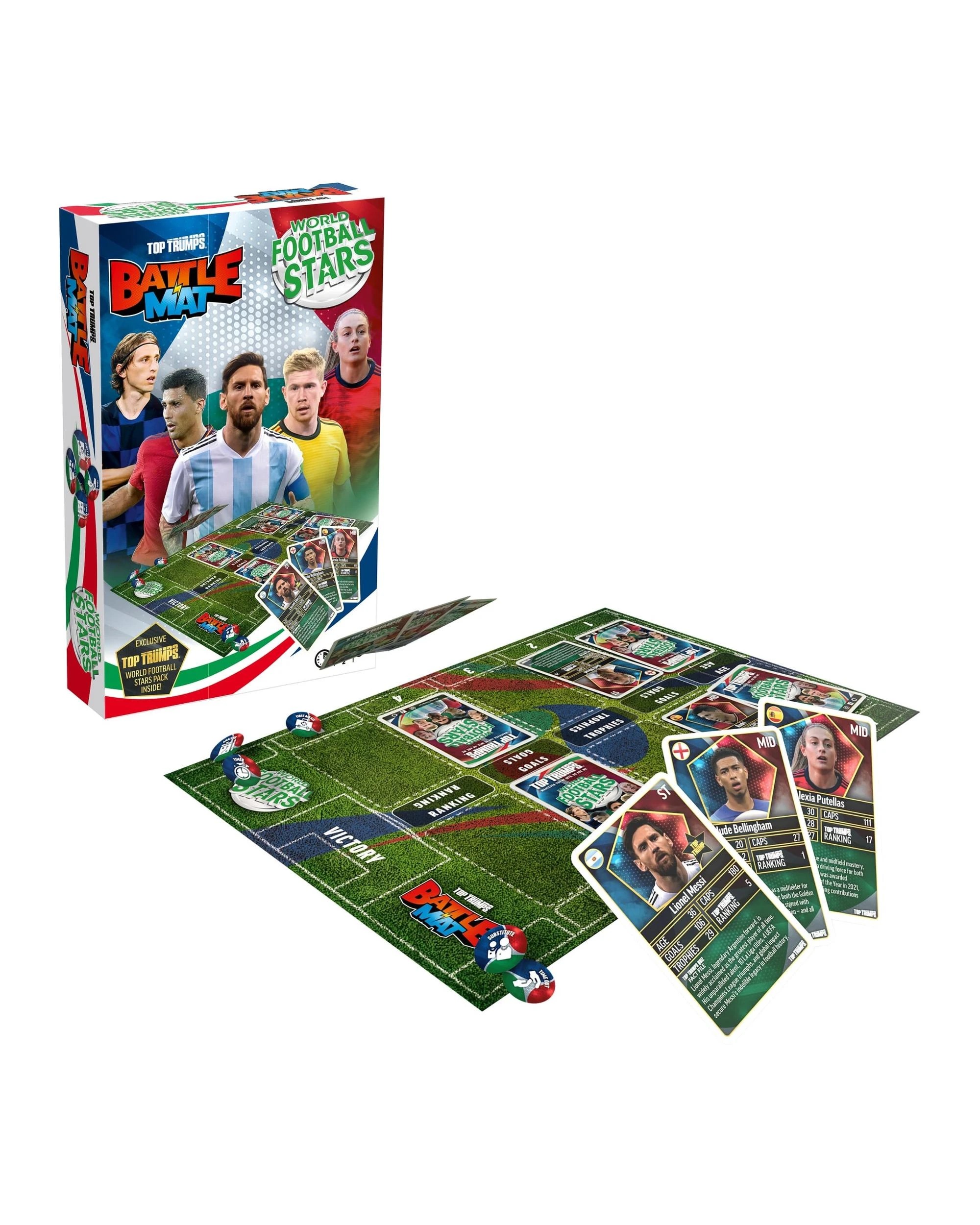 Top Trumps Battle Mat World Football Stars Card Game - Kmart