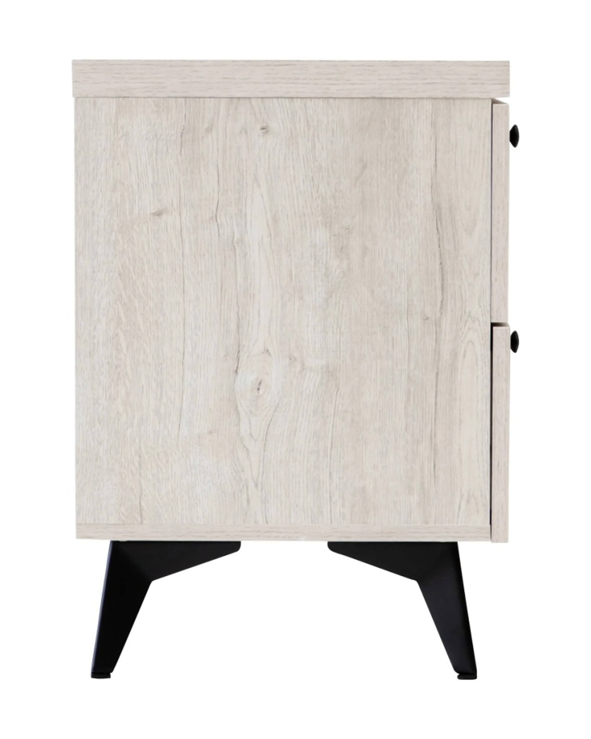 5 Alpine Bay Bayville Bedside Table 2 Drawer - Grey, 5 of 8