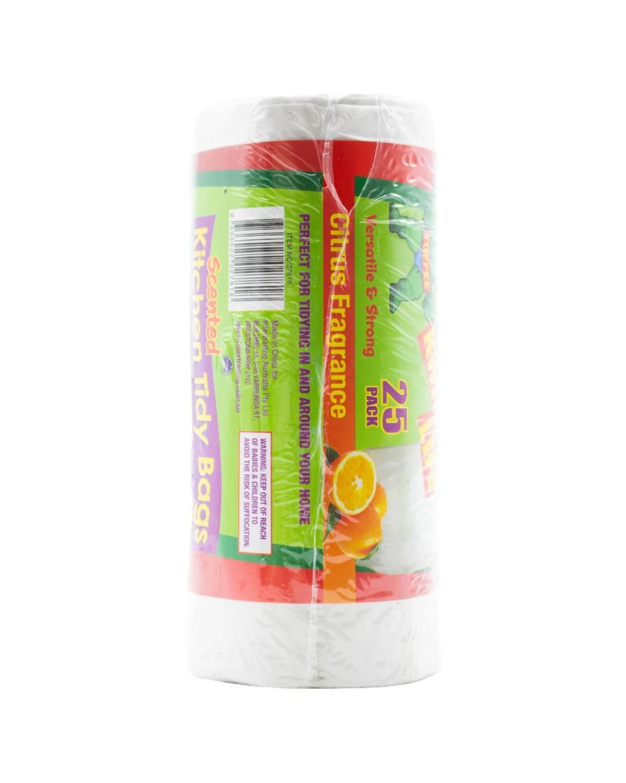 3 Kwik Life 600pc Kitchen Tidy Bags Citrus Scented Handle Ties 75x58cm - White, 3 of 3